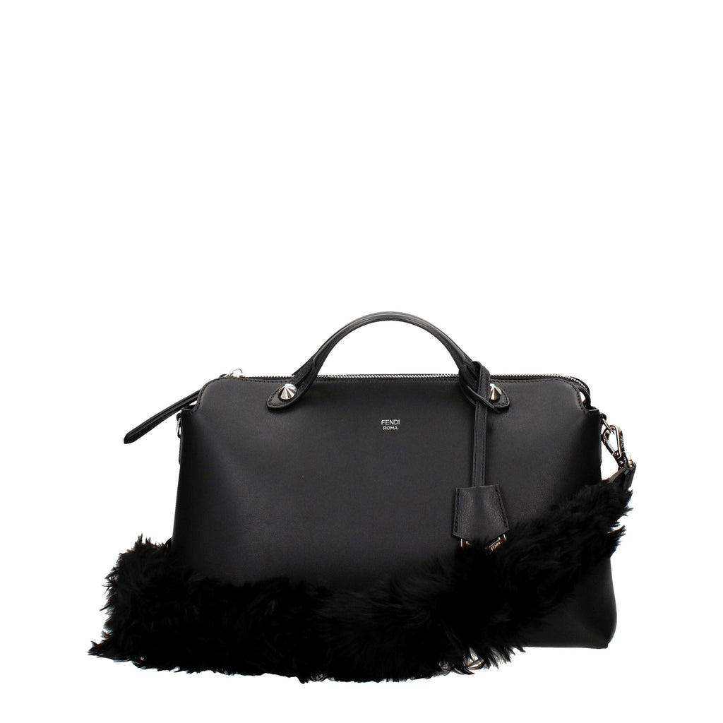 Fendi Black Leather Shoulder Bags Fendi