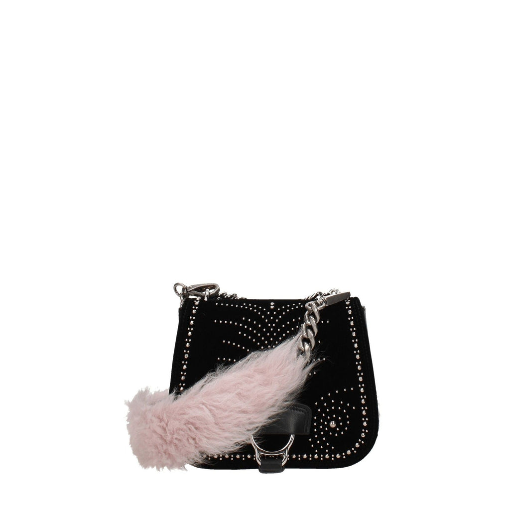 Miu Miu Pink Fur Shoulder Bags Miu Miu