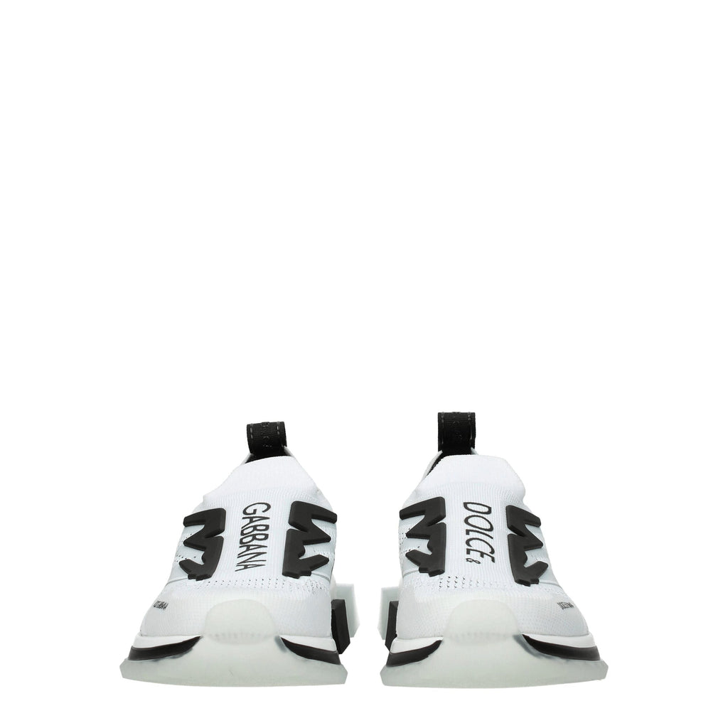 Dolce & Gabbana White Fabric Athletic Sneakers Dolce & Gabbana
