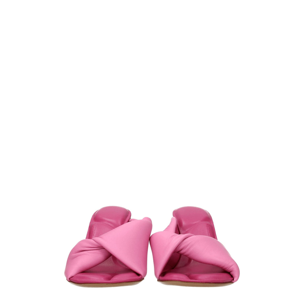 Jacquemus Pink Leather Stiletto Heels Sandals Jacquemus