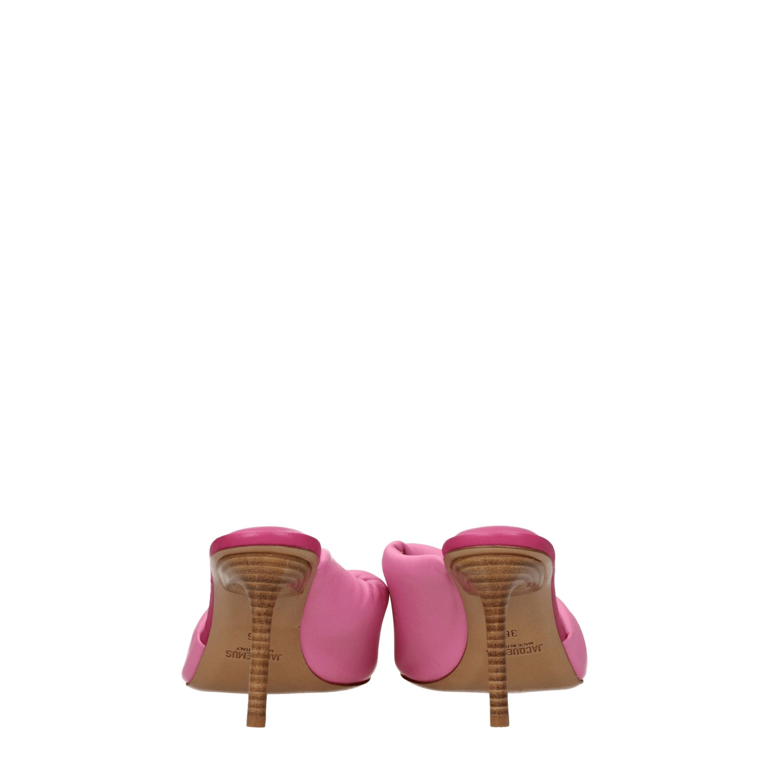 Jacquemus Pink Leather Stiletto Heels Sandals Jacquemus