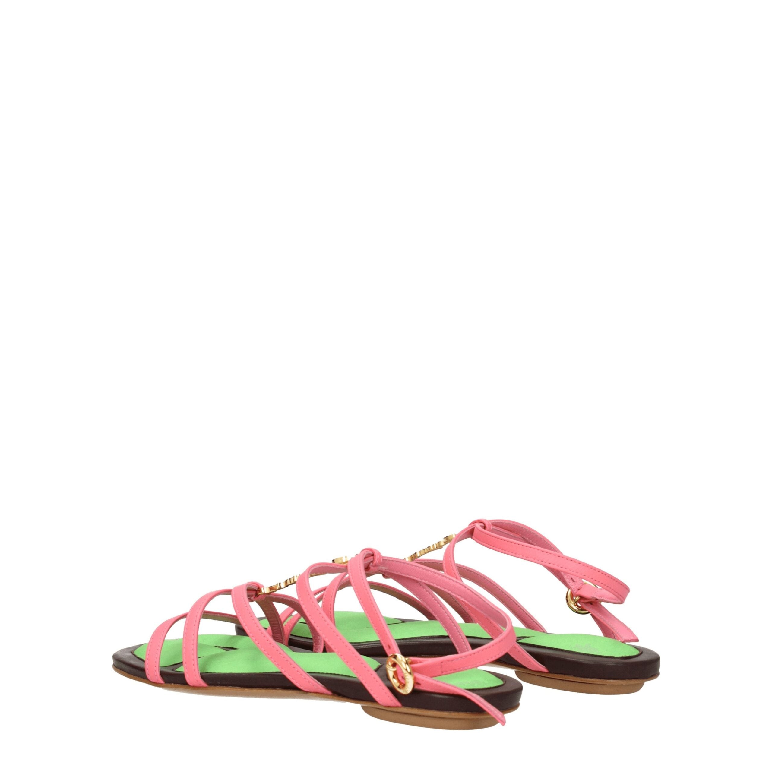 Jacquemus Pink Leather Sandals Jacquemus