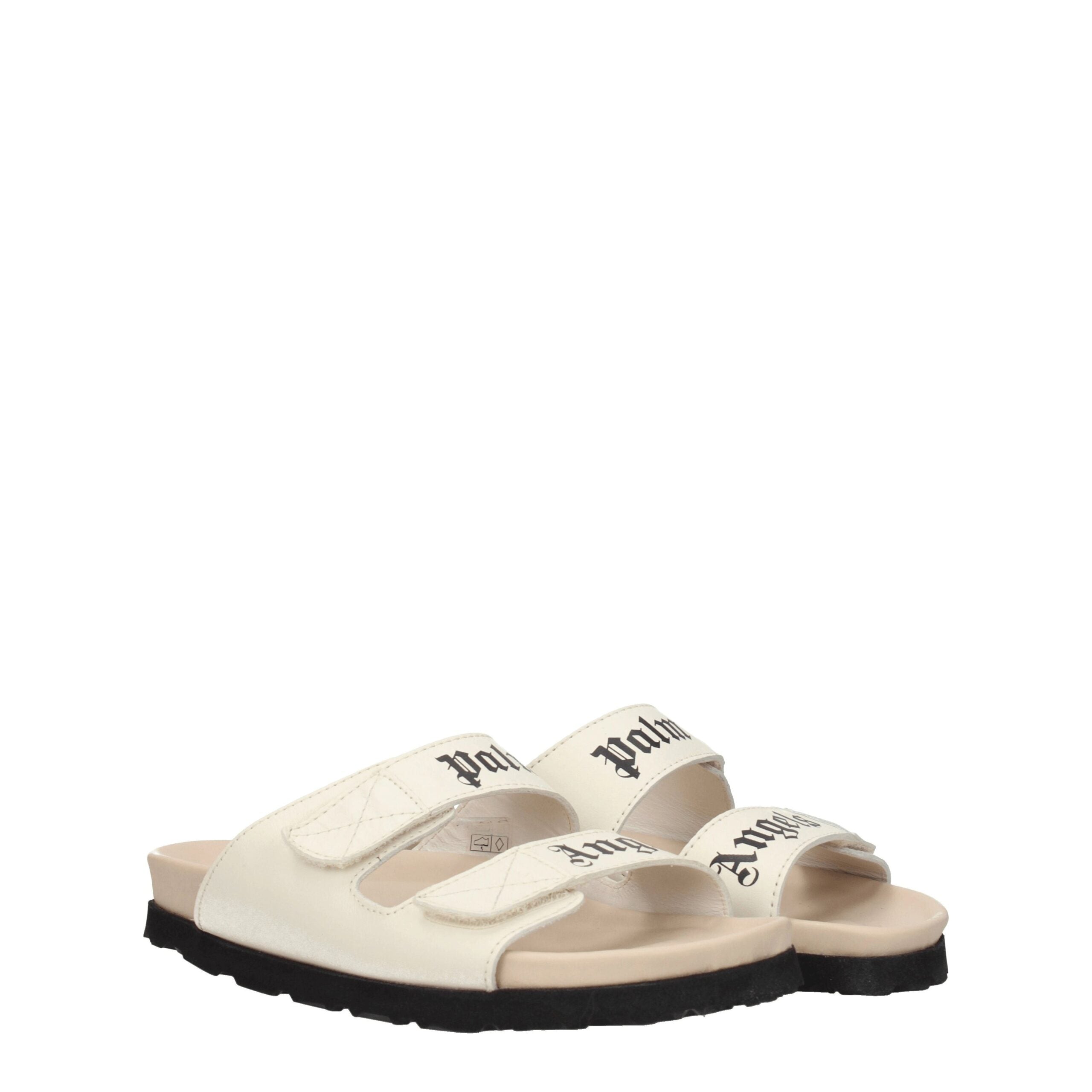 Palm Angels Beige Leather Sandals Palm Angels