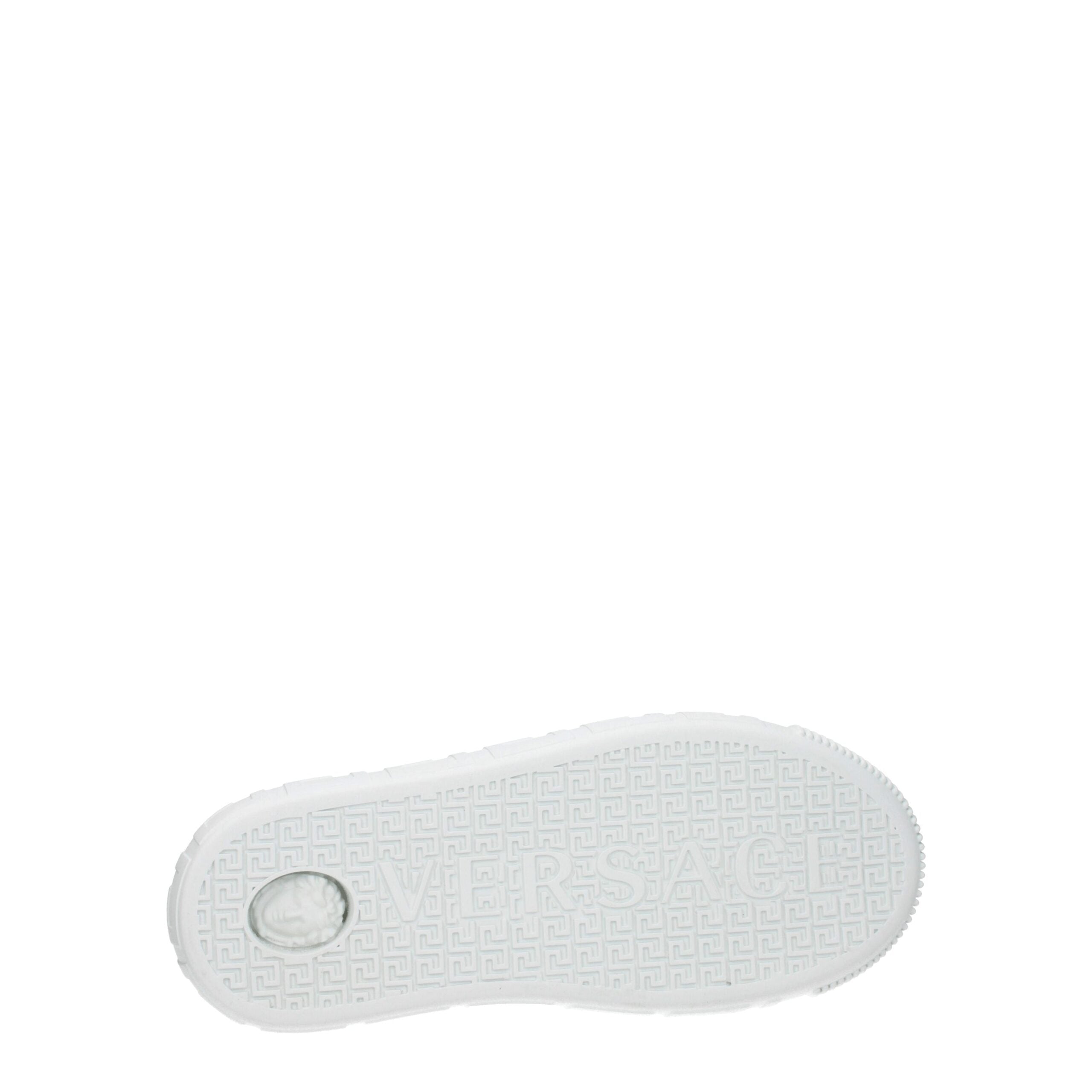 Versace White Leather Low Tops Versace