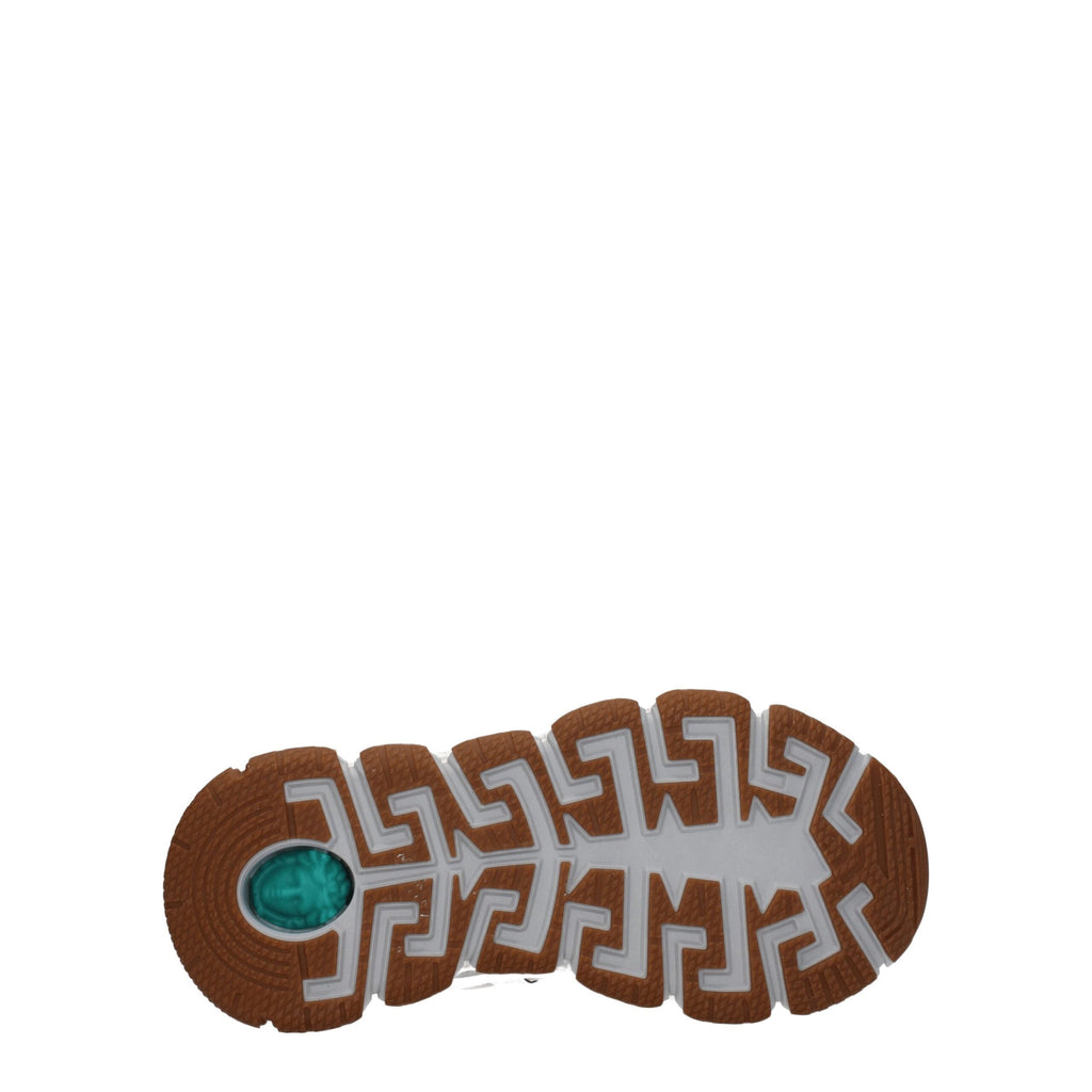 Versace White Fabric Athletic Sneakers Versace