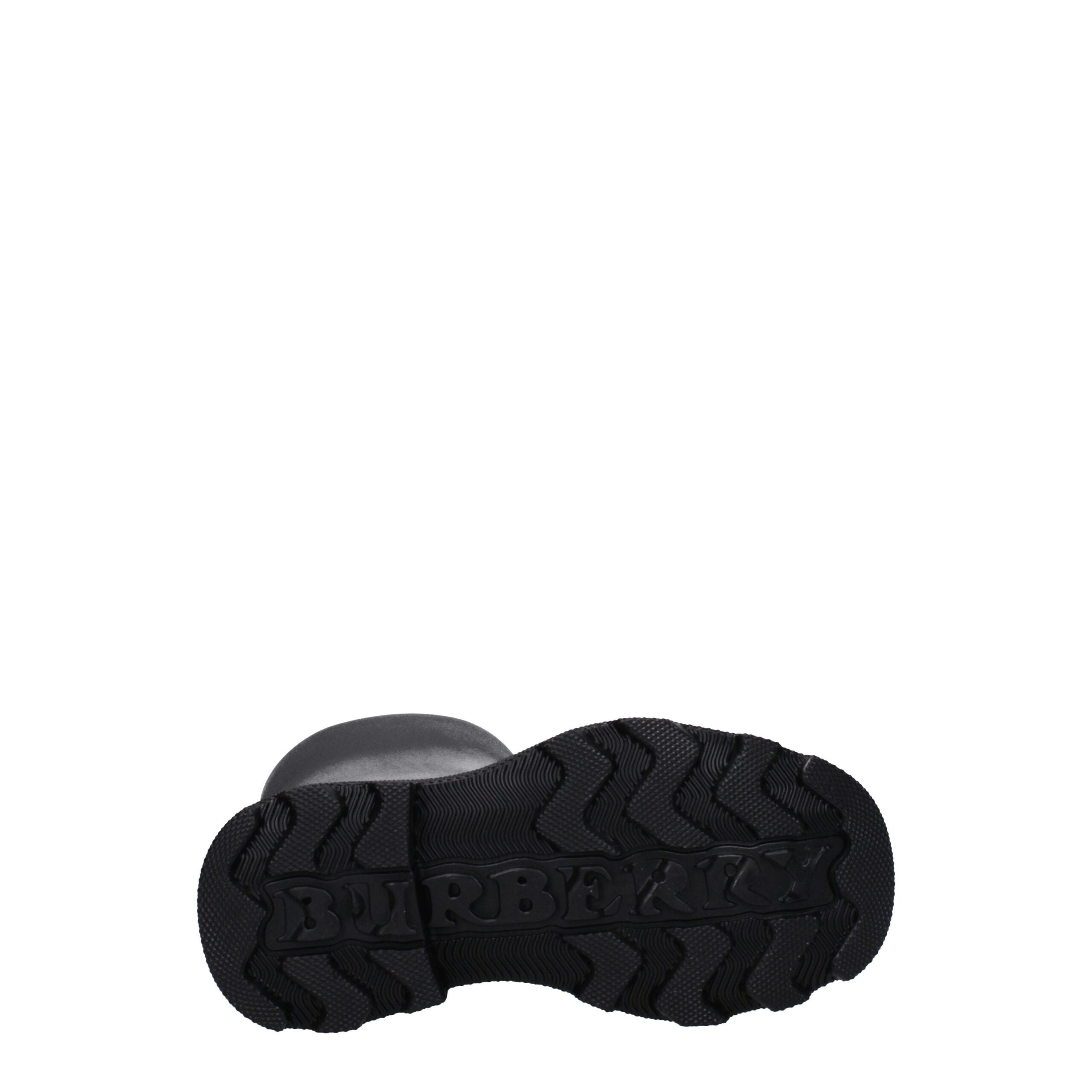 Burberry Black Cotton Rain Boots Burberry