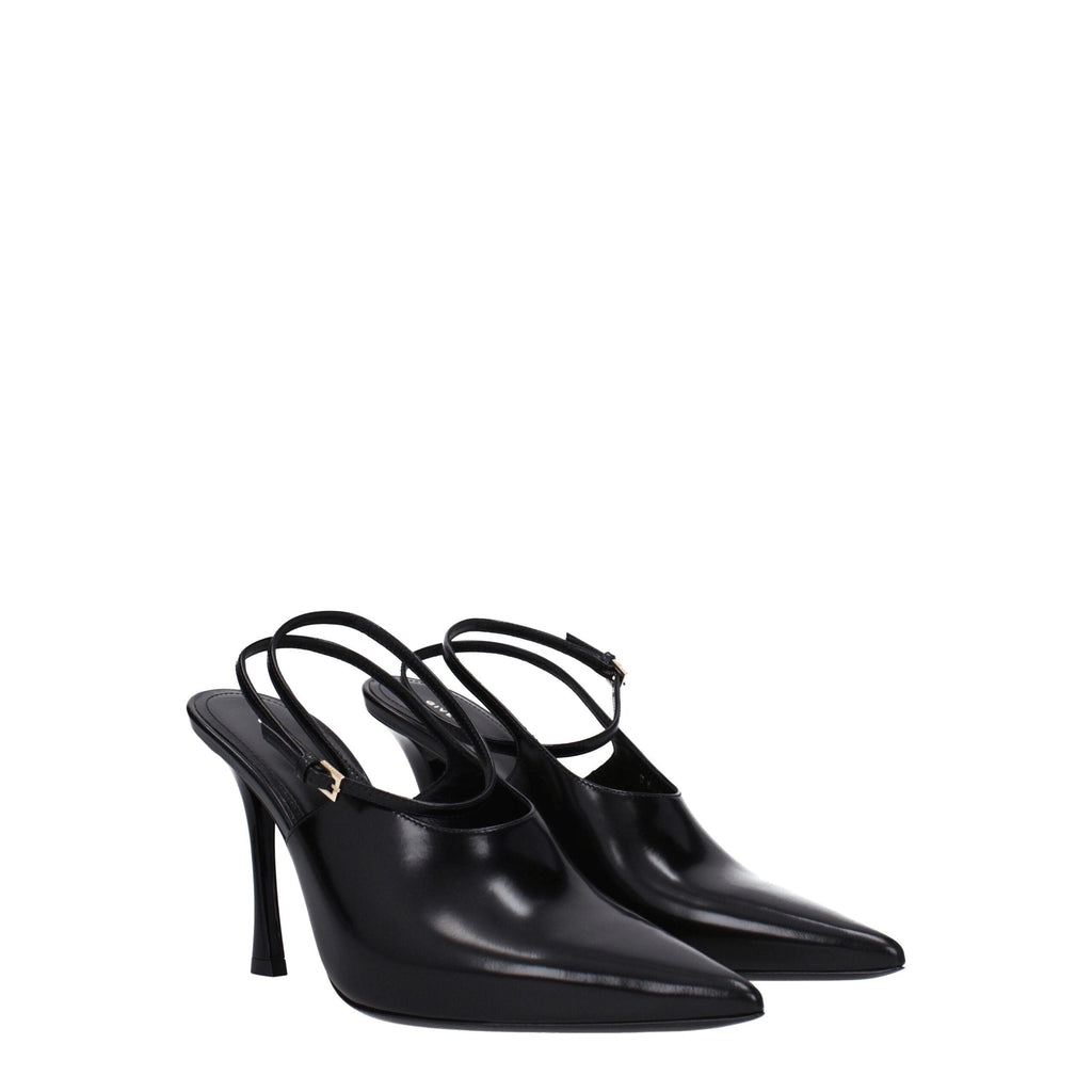 Givenchy Black Leather High Heel Pumps Givenchy
