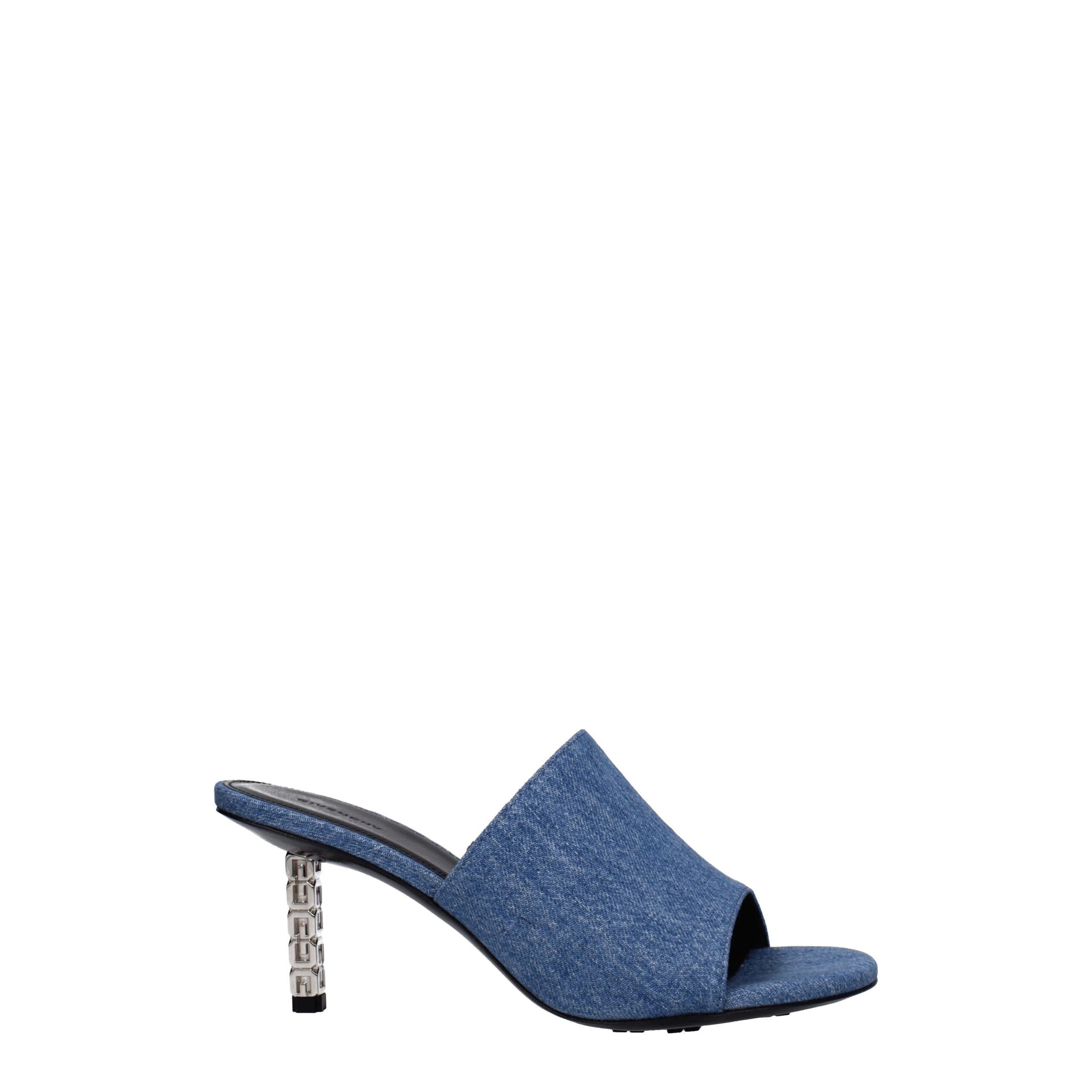 Givenchy Blue Fabric Platform Sandals Givenchy