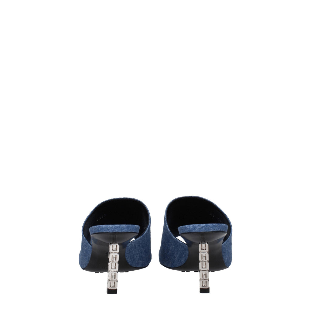 Givenchy Blue Fabric Platform Sandals Givenchy