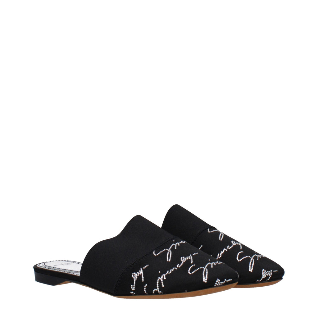 Givenchy Black Satin Slippers Givenchy