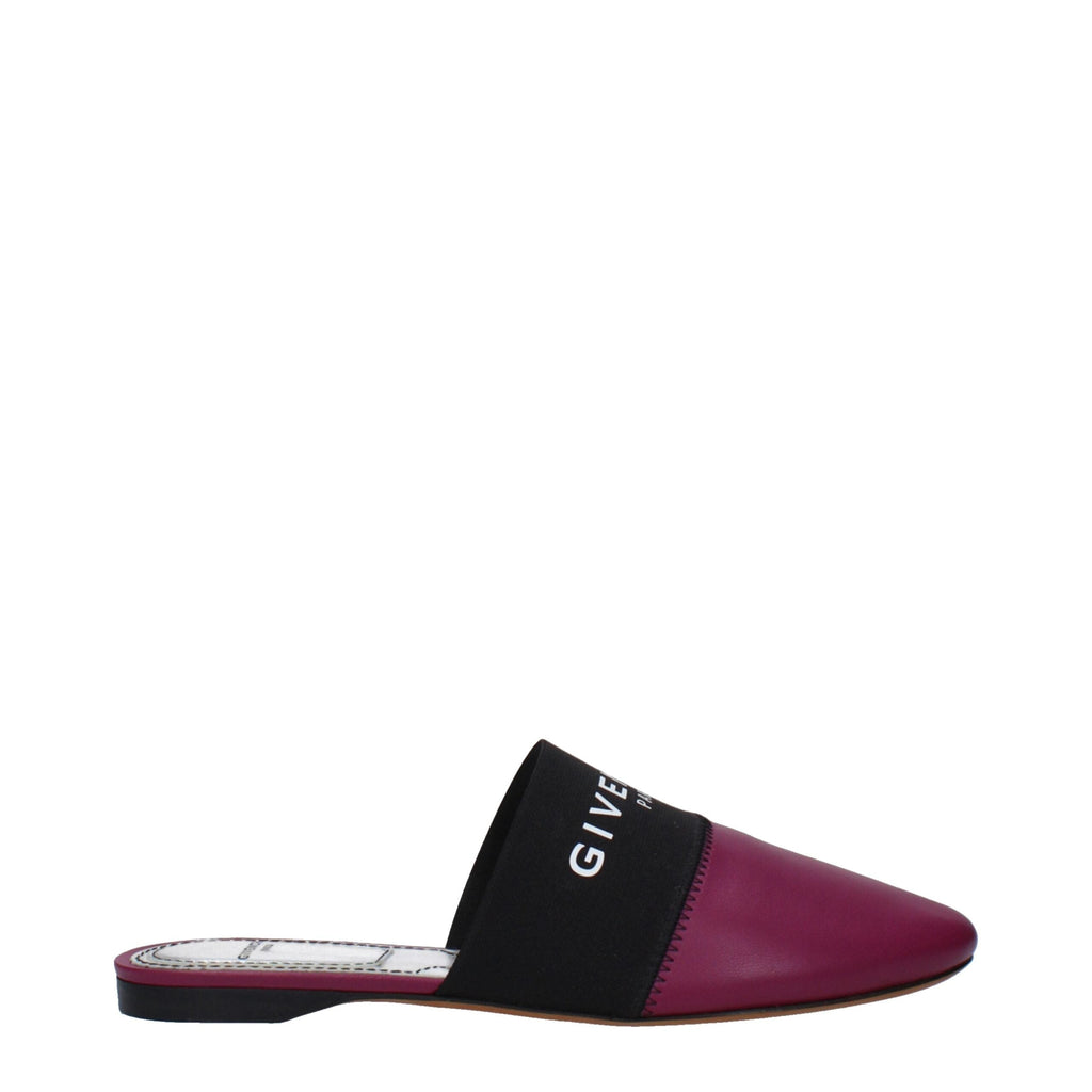 Givenchy Purple Leather Slippers Givenchy