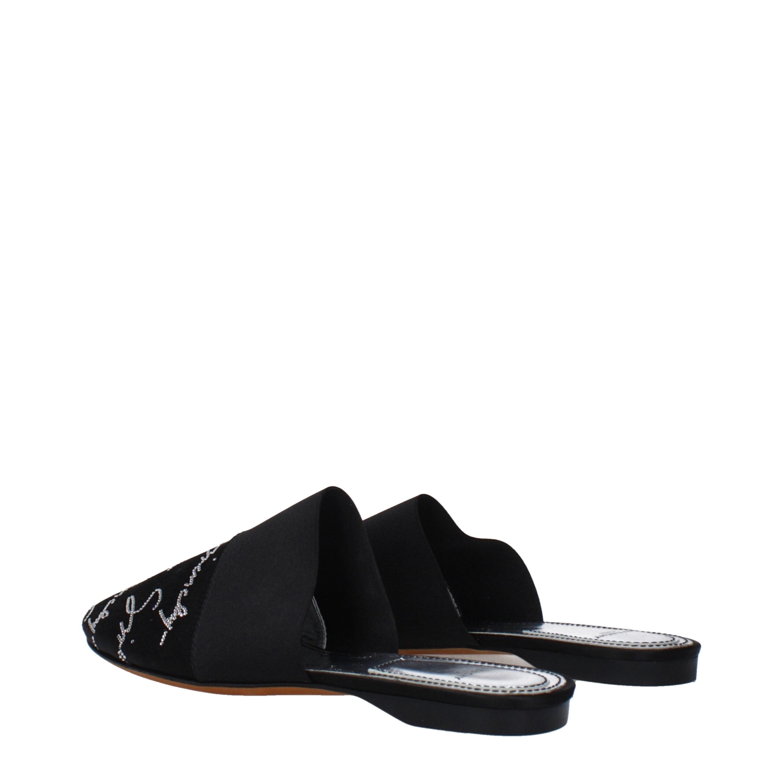Givenchy Black Satin Slippers Givenchy