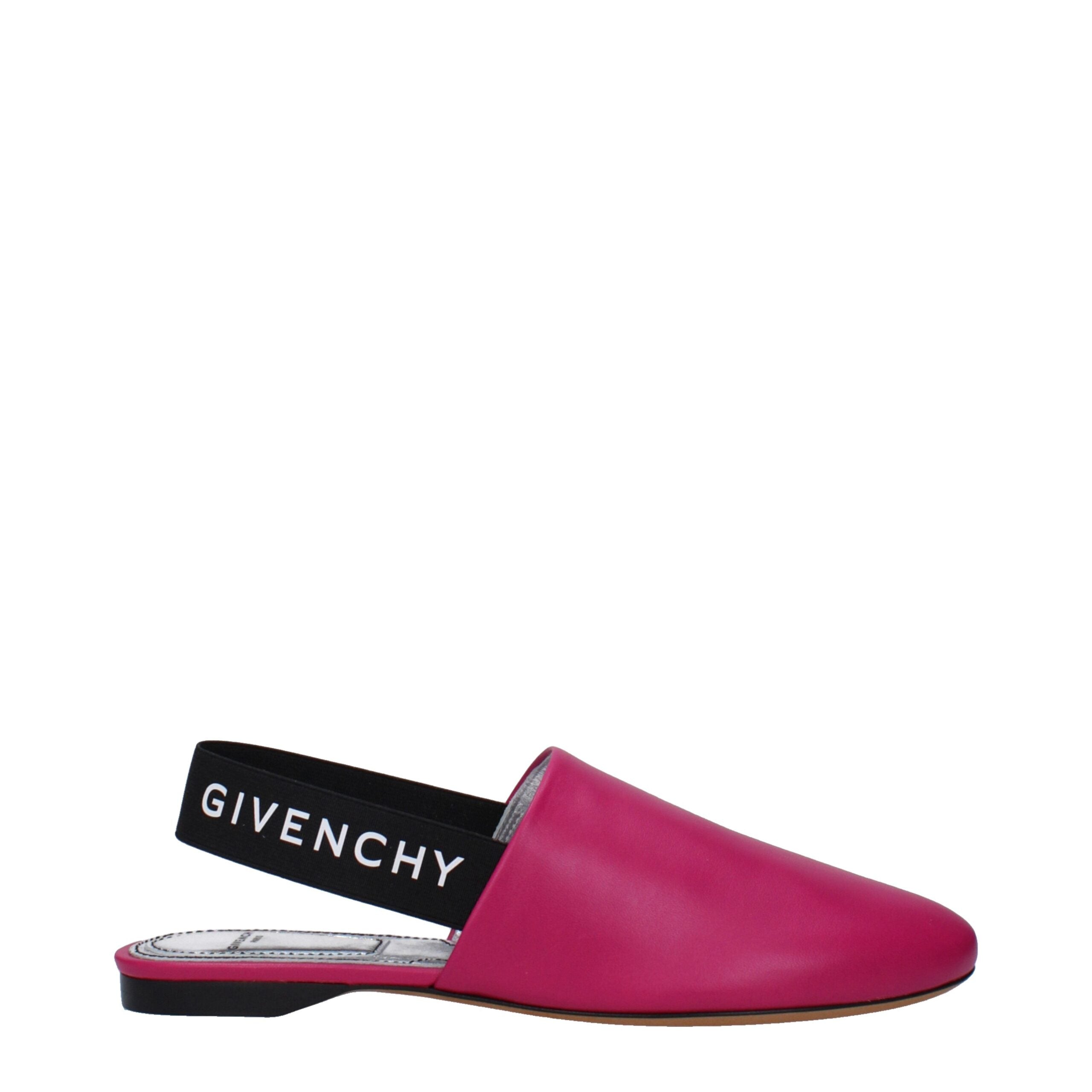 Givenchy Pink Leather Flat Sandals Givenchy