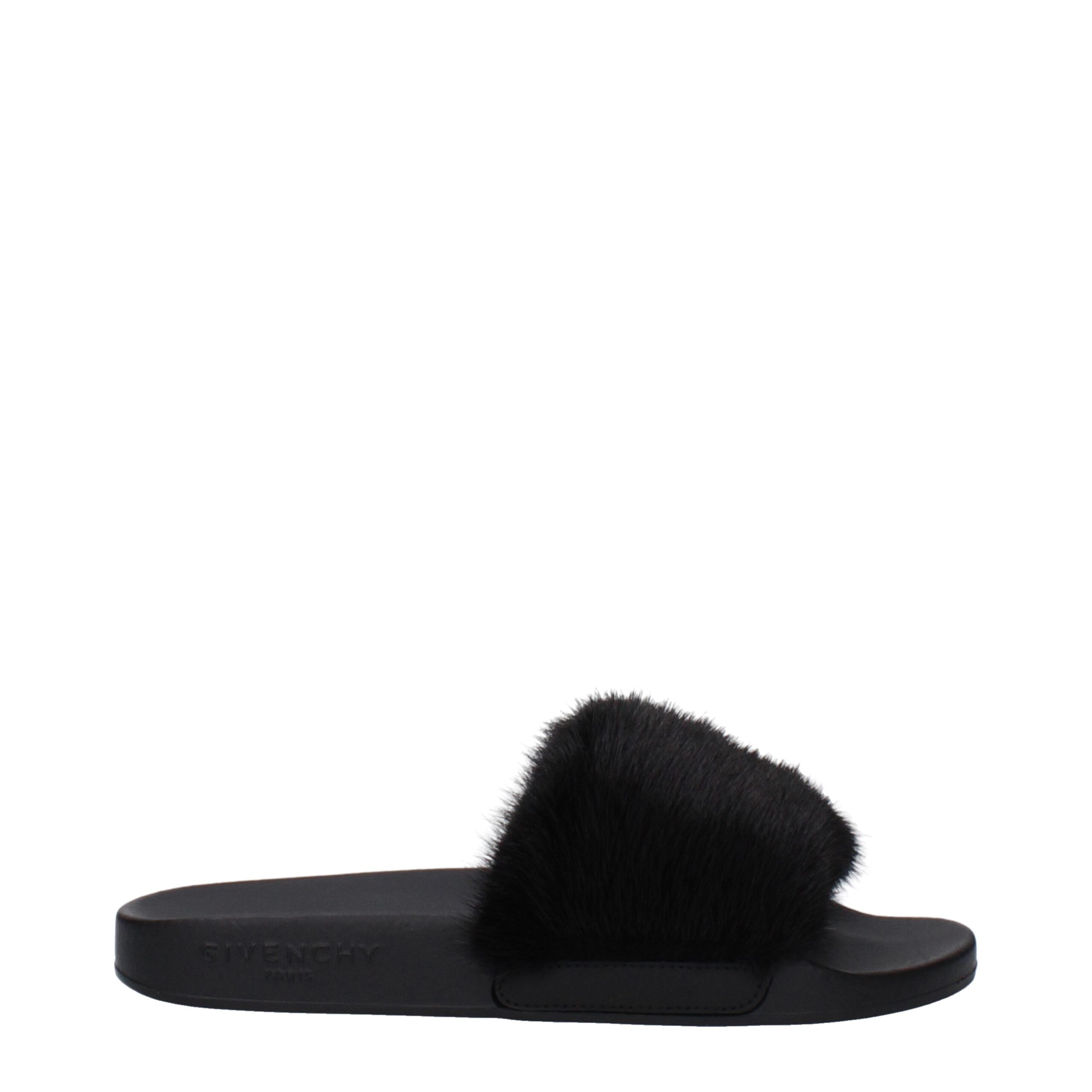 Givenchy Black Cotton Slippers Givenchy
