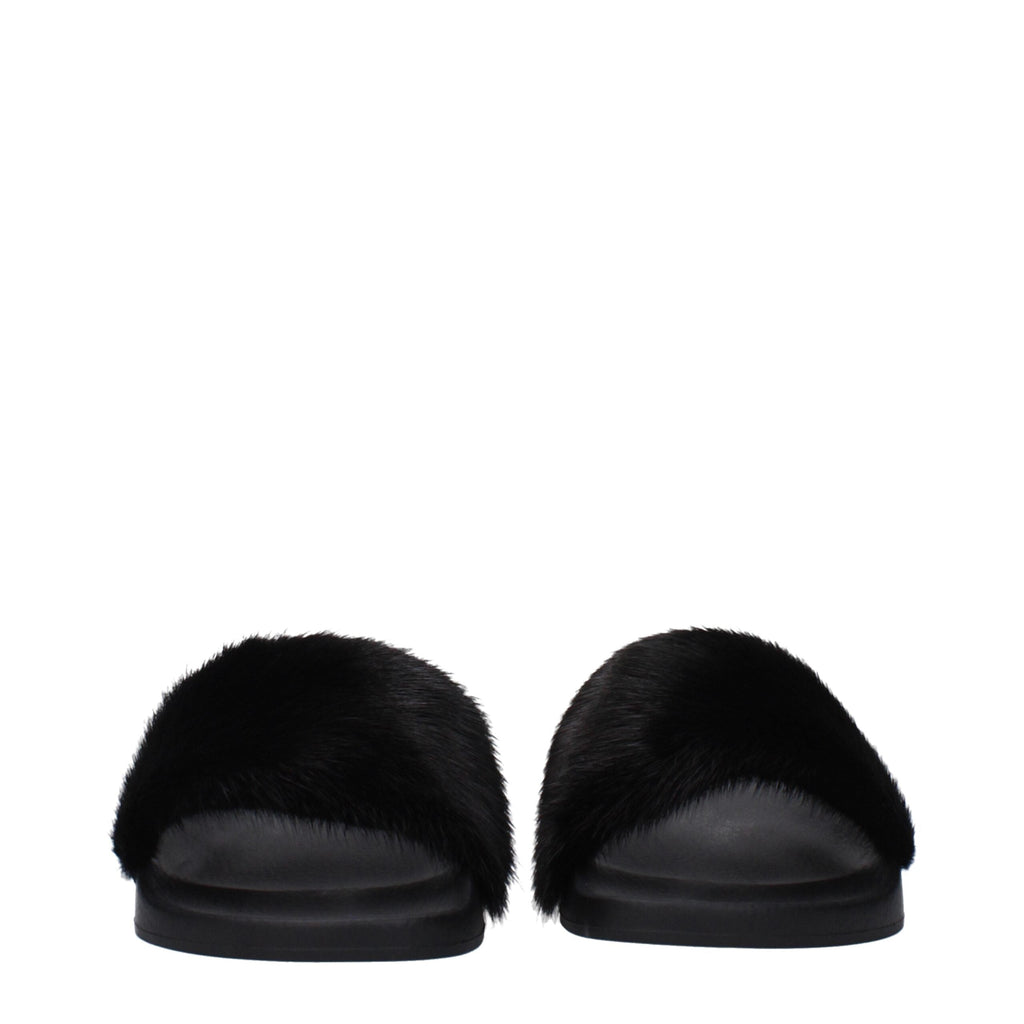 Givenchy Black Cotton Slippers Givenchy