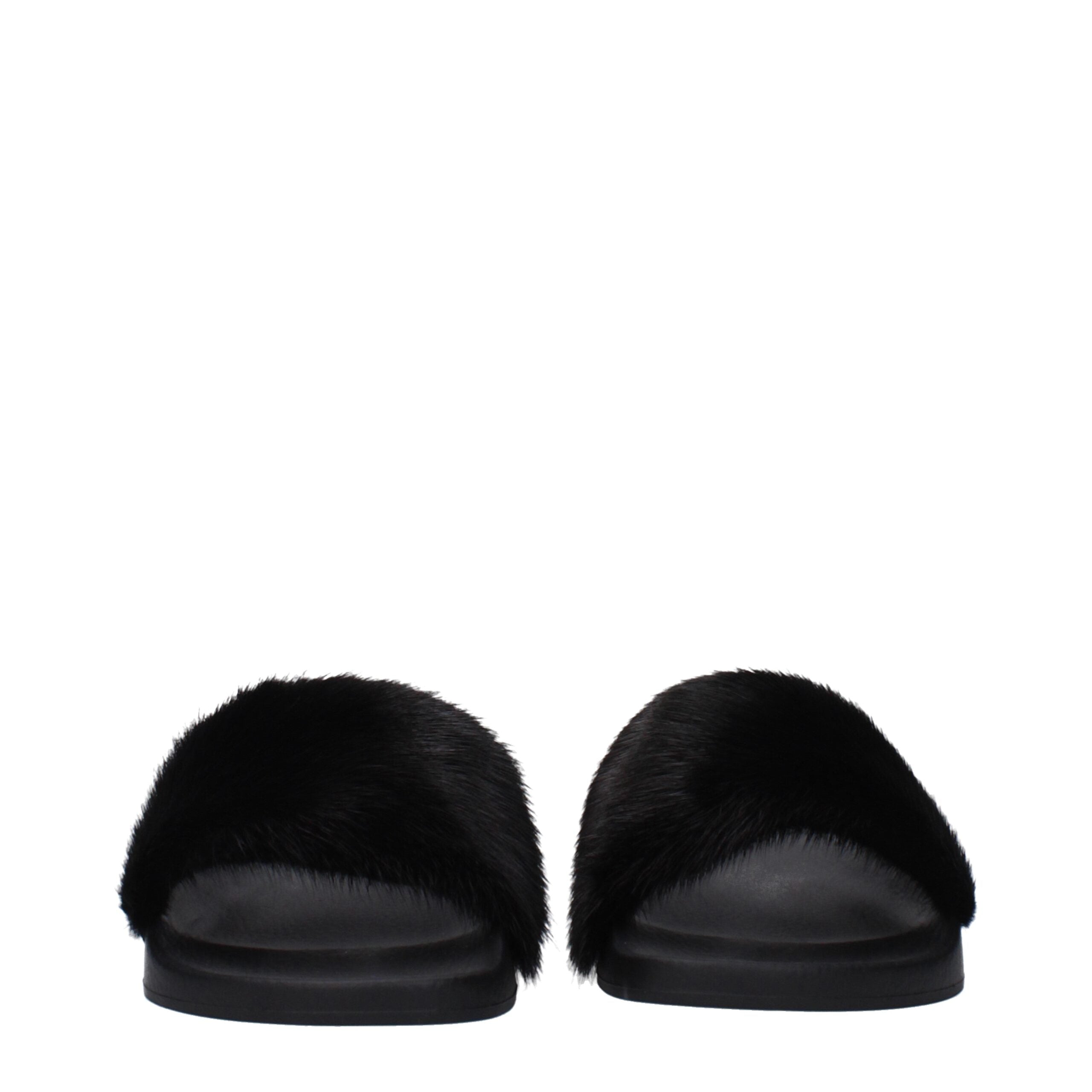 Givenchy Black Cotton Slippers Givenchy