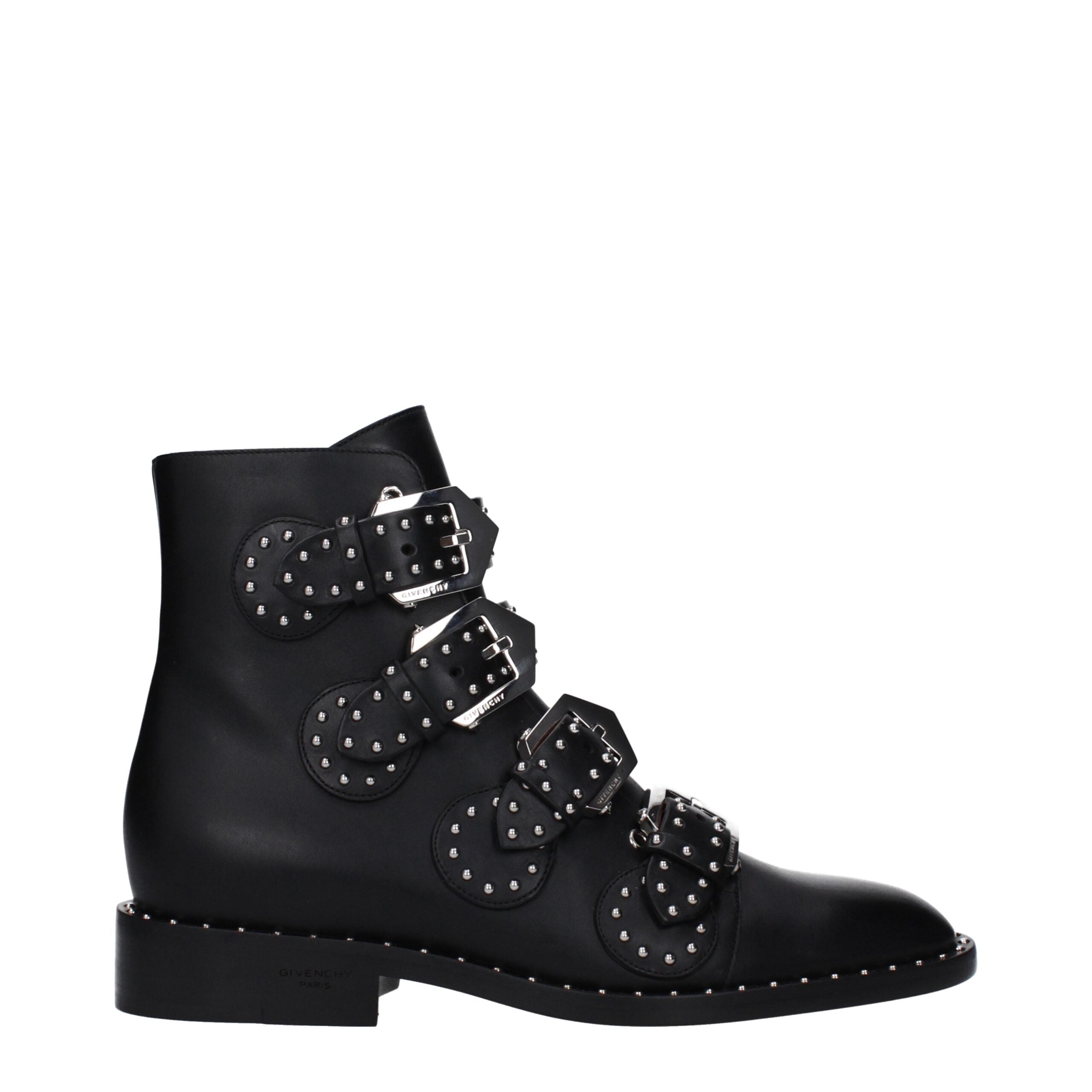 Givenchy Black Leather Ankle Boots Givenchy
