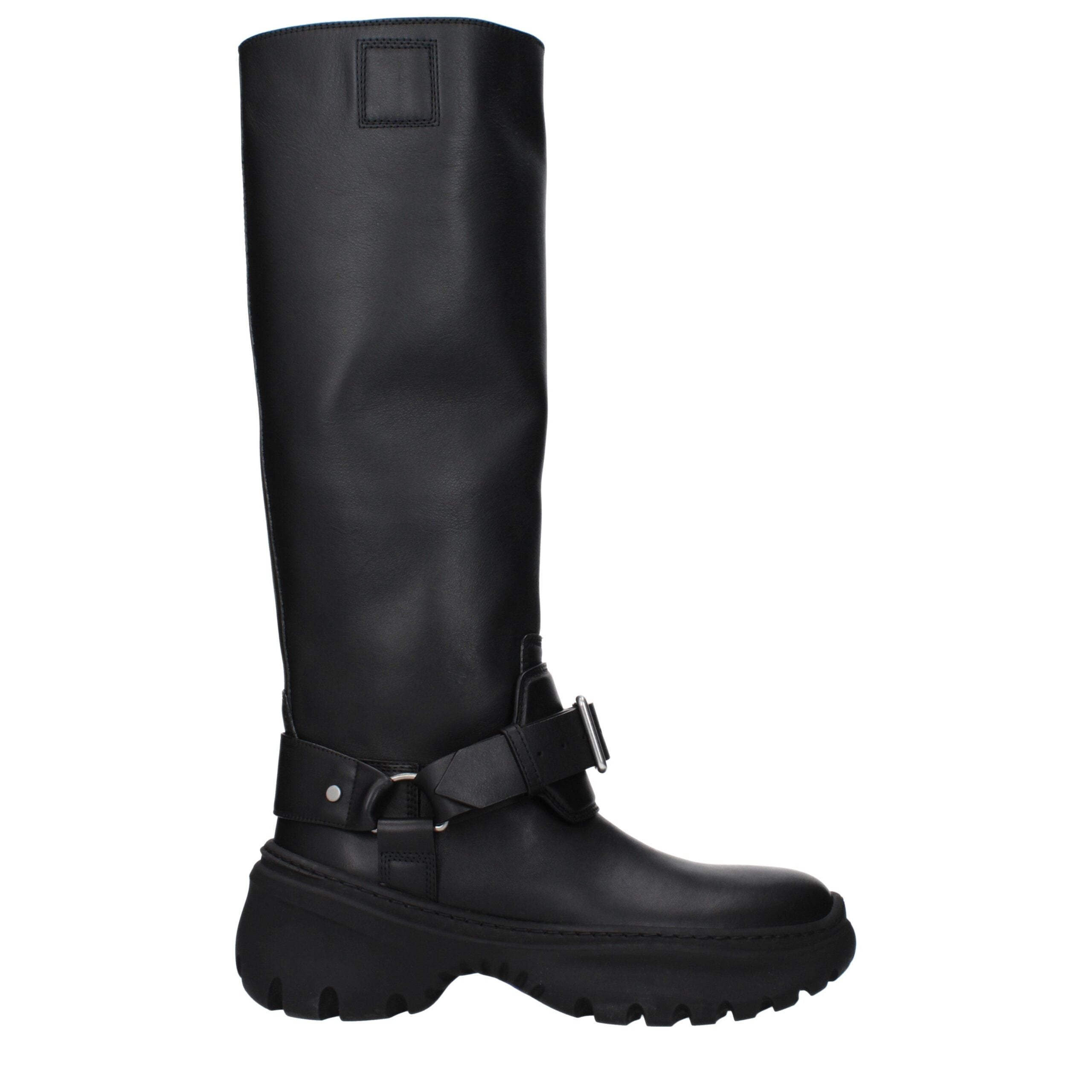 Burberry Black Leather Boots Burberry