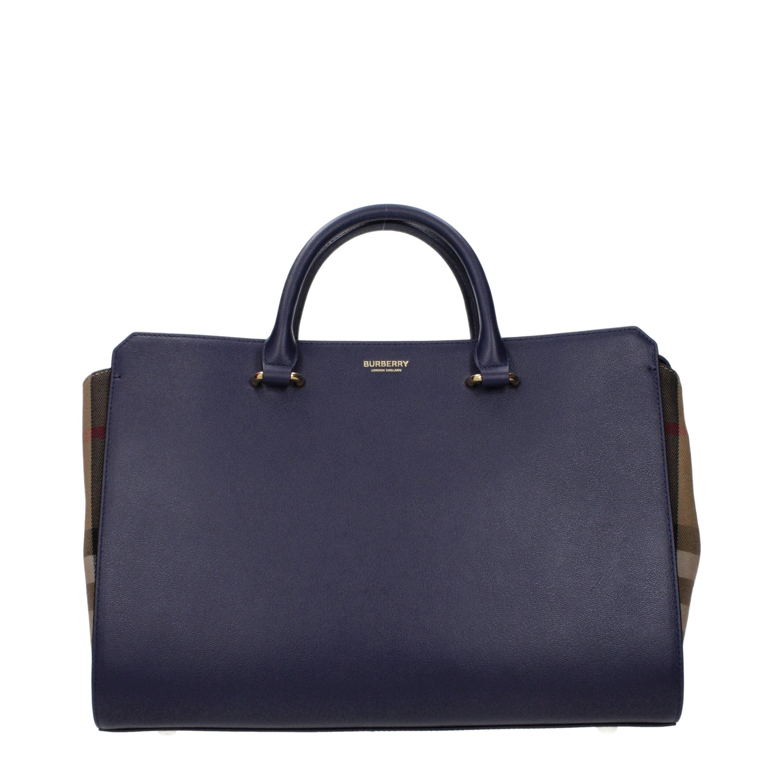 Burberry Blue Leather Handbag Burberry
