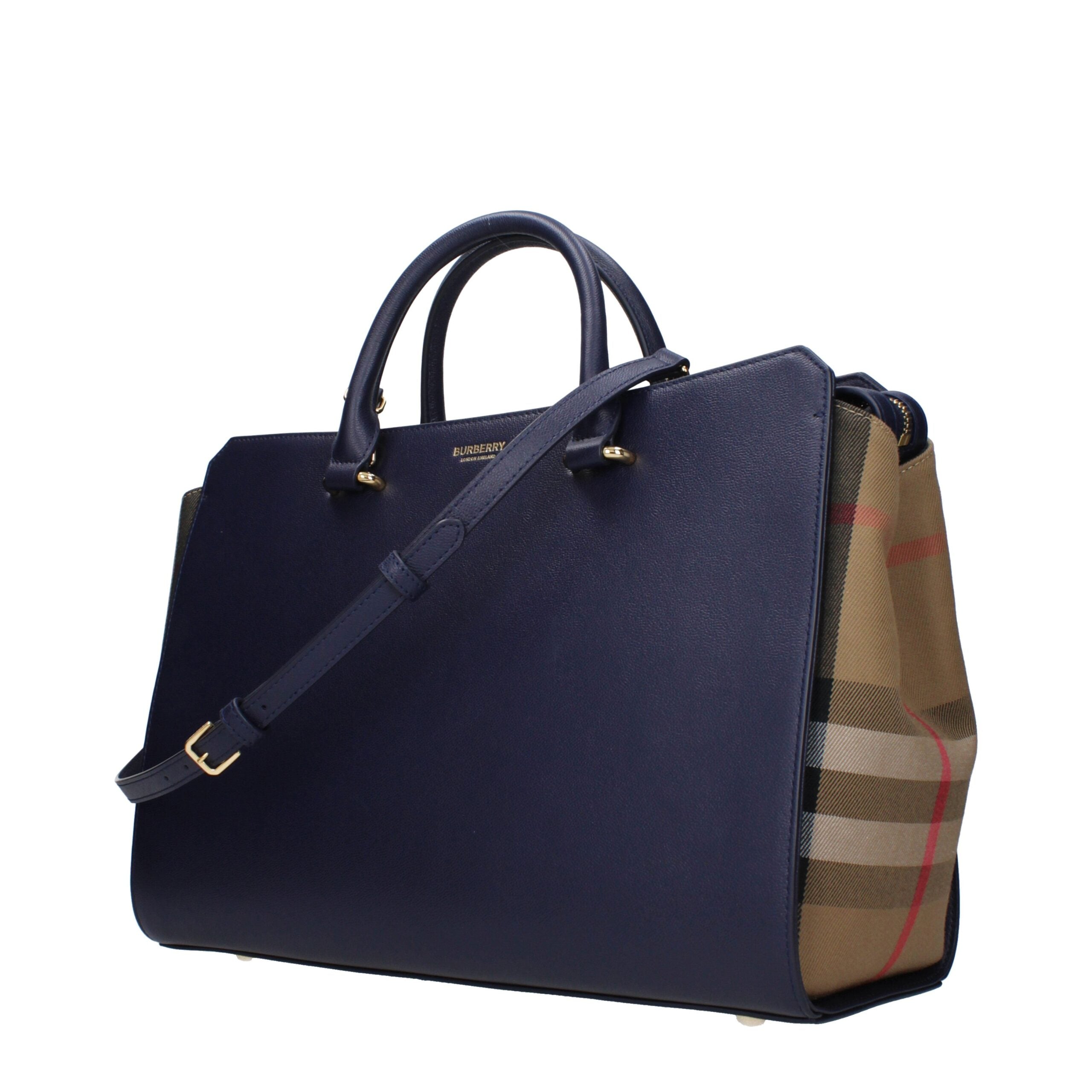 Burberry Blue Leather Handbag Burberry