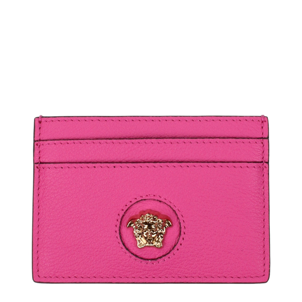 Versace Pink Leather Cardholder Versace