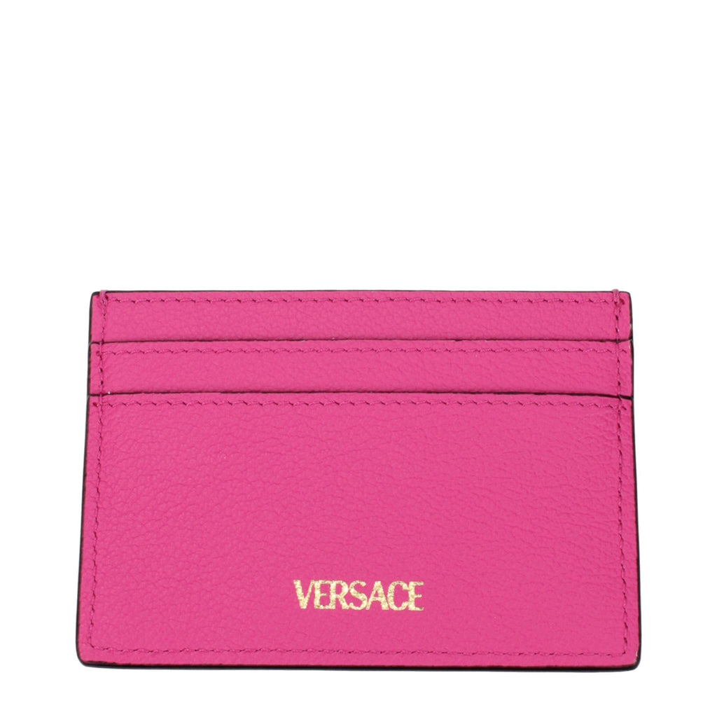 Versace Pink Leather Cardholder Versace