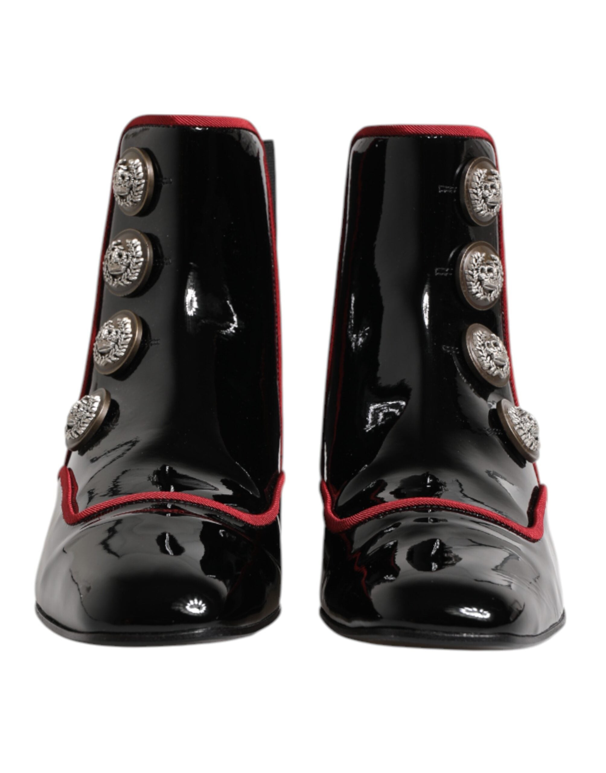 Dolce & Gabbana Black Jackie Buttoned Chelsea Boots Shoes Dolce & Gabbana