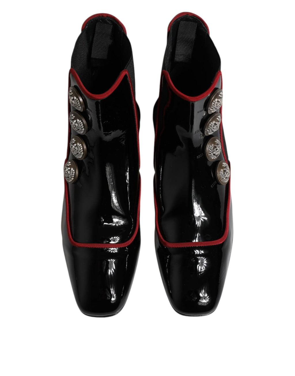 Dolce & Gabbana Black Jackie Buttoned Chelsea Boots Shoes Dolce & Gabbana