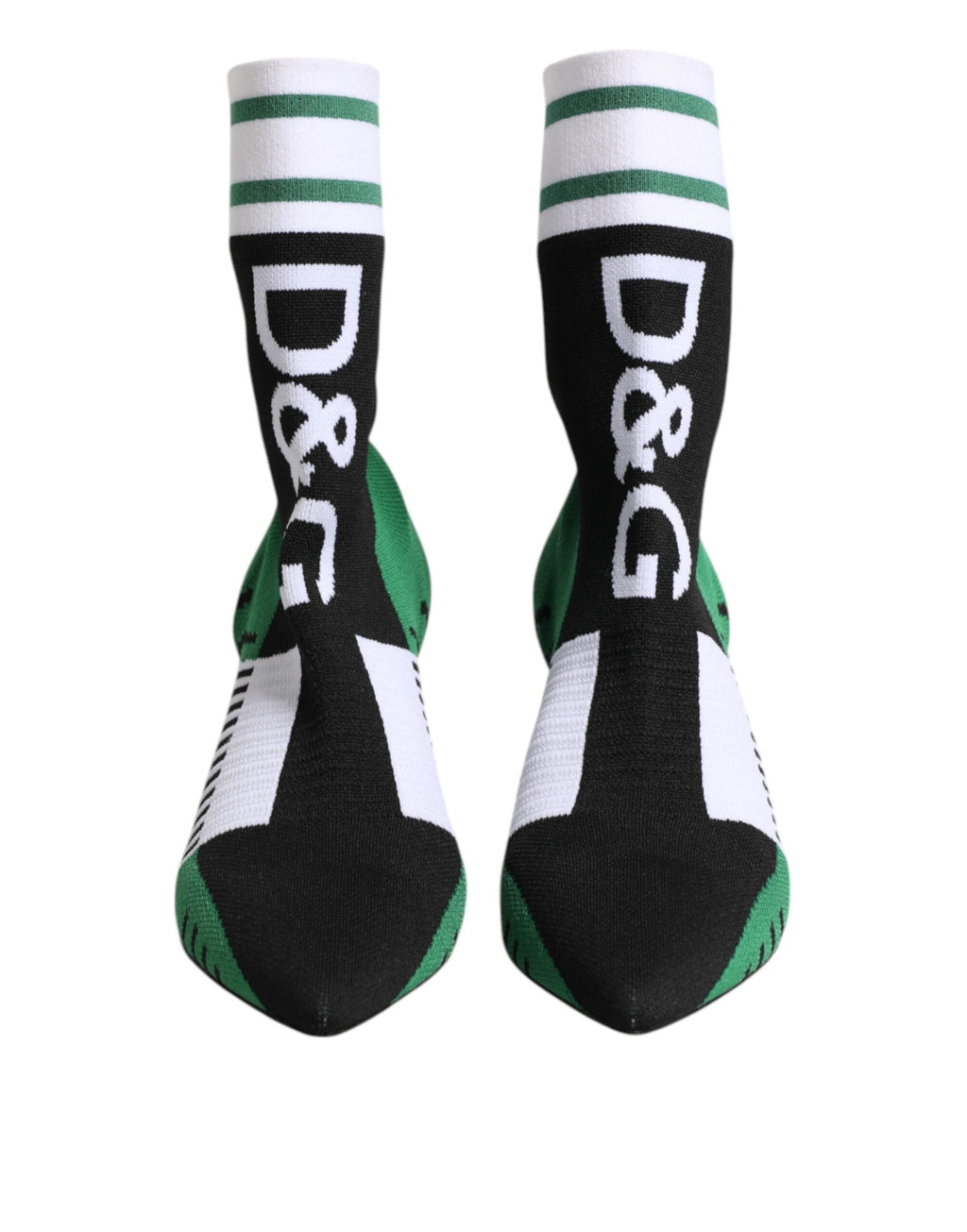 Dolce & Gabbana Green Stretch Sock Style Ankle Boots Shoes Dolce & Gabbana