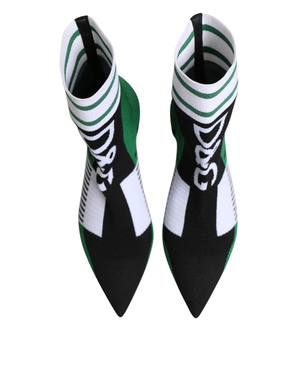 Dolce & Gabbana Green Stretch Sock Style Ankle Boots Shoes Dolce & Gabbana