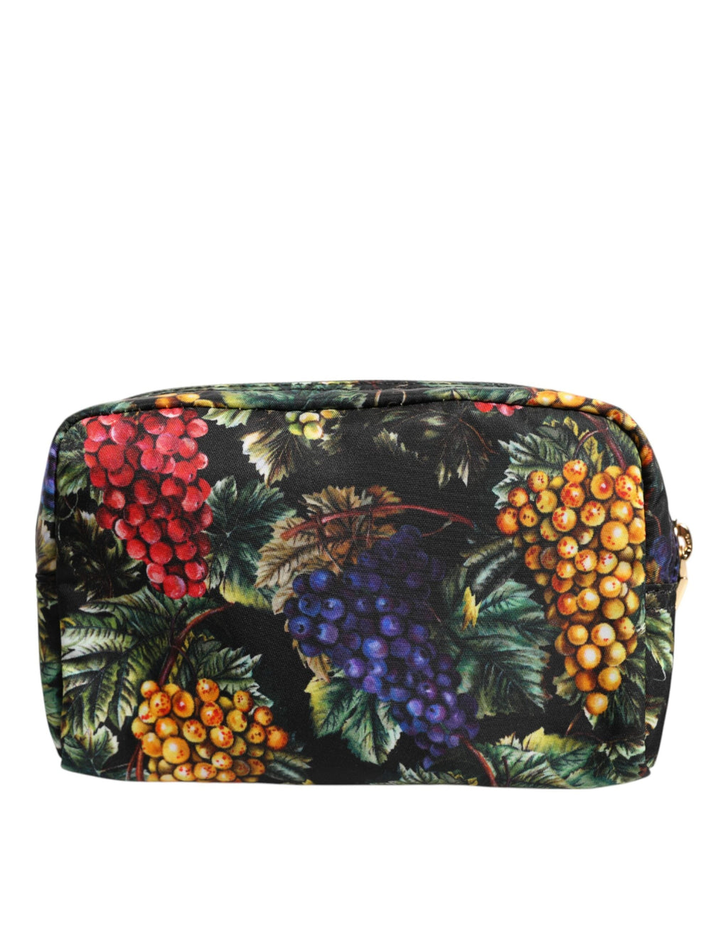 Dolce & Gabbana Multicolor Grape Print Clutch Logo Plaque Pouch Bag Dolce & Gabbana