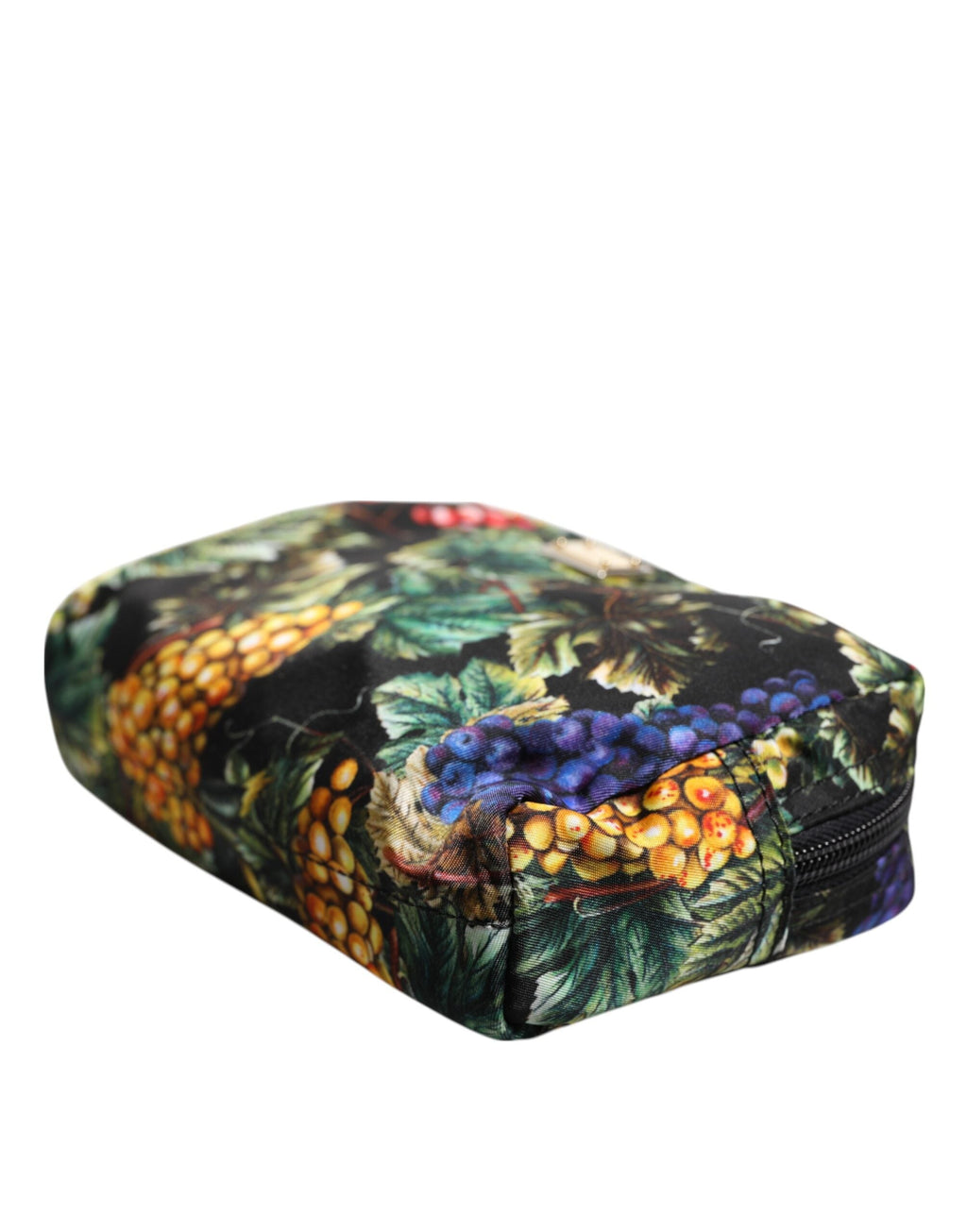 Dolce & Gabbana Multicolor Grape Print Clutch Logo Plaque Pouch Bag Dolce & Gabbana