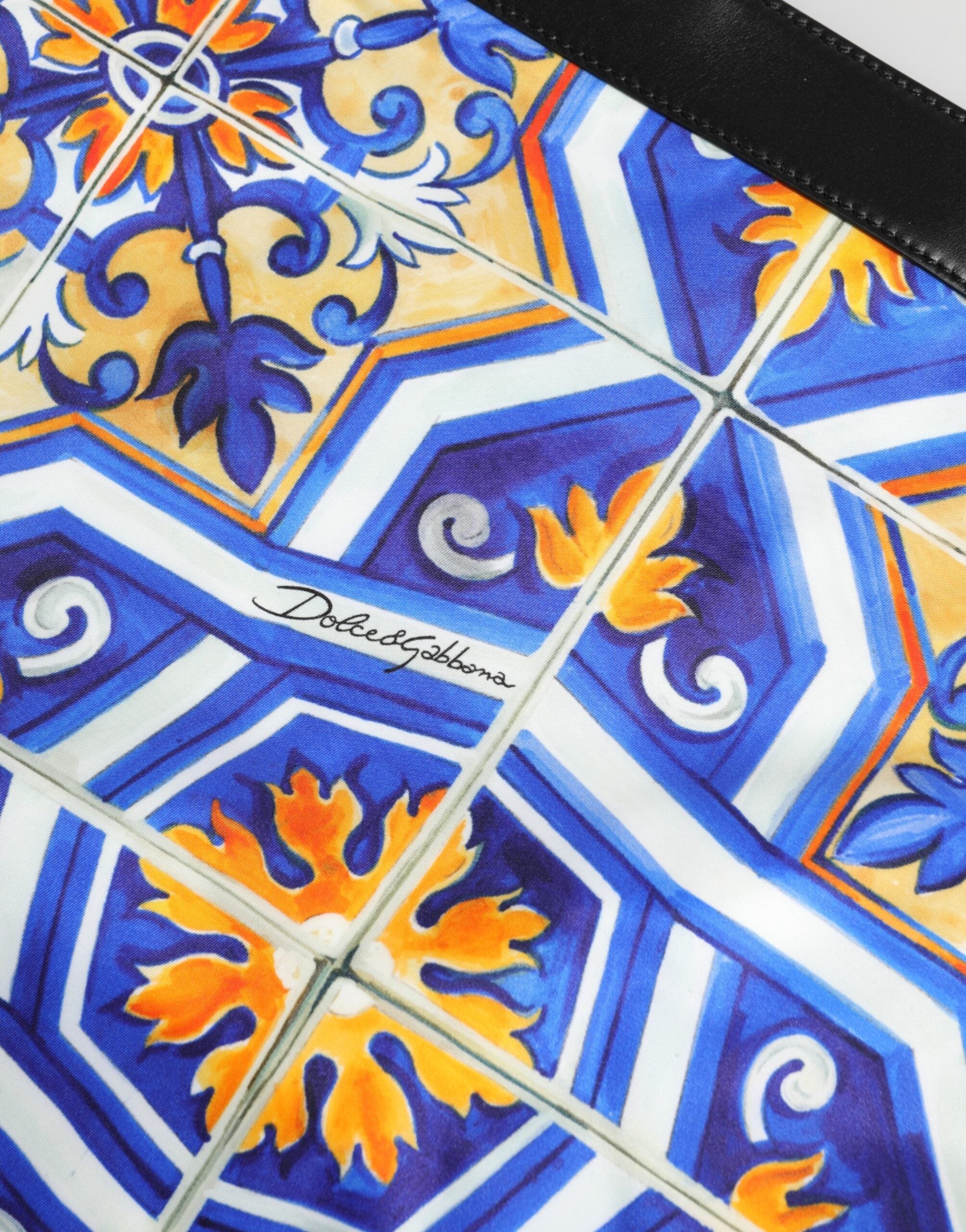 Dolce & Gabbana Multicolor Maiolica Print Tote Shoulder Strap Bag Dolce & Gabbana