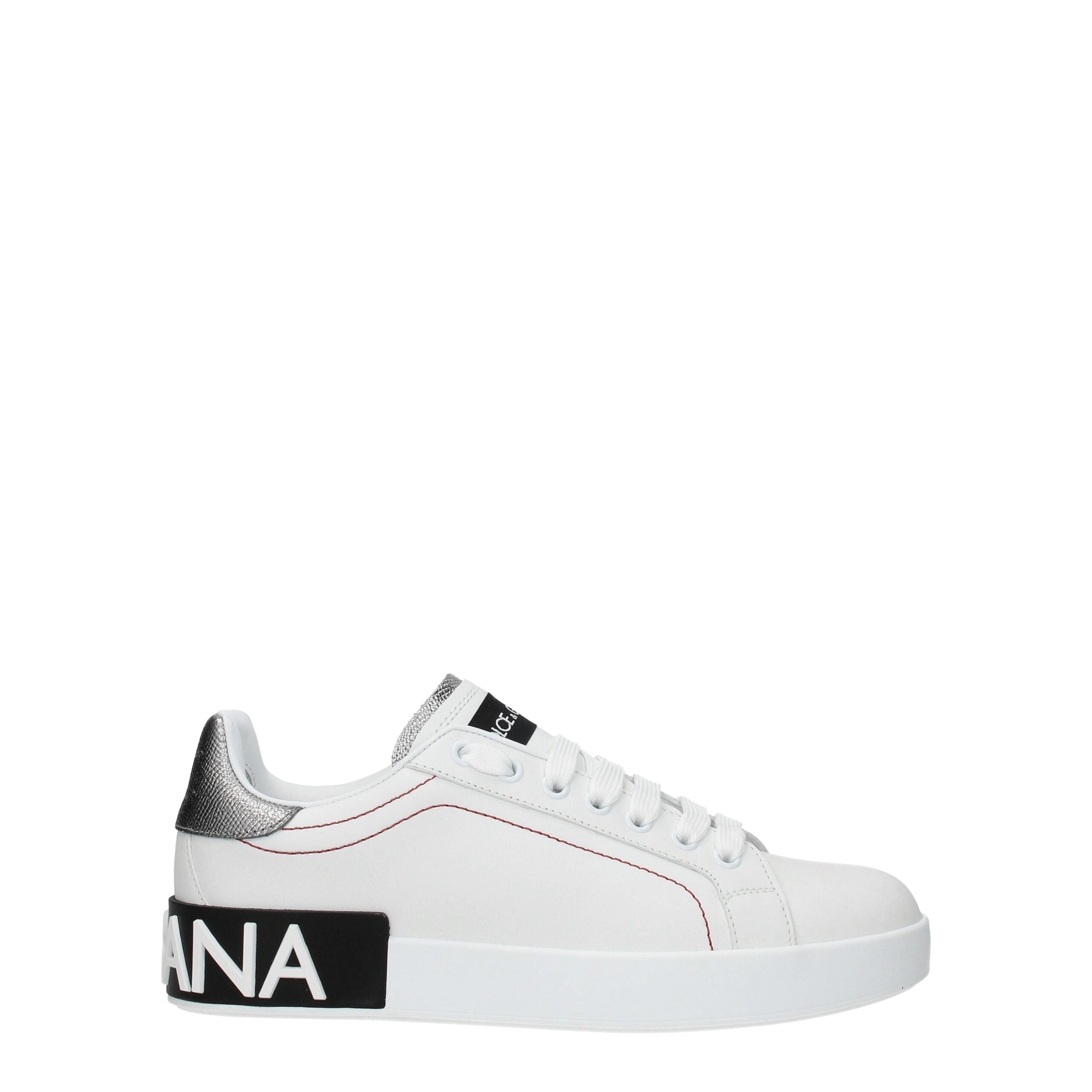 Dolce & Gabbana White Leather Low Top Sneakers Dolce & Gabbana