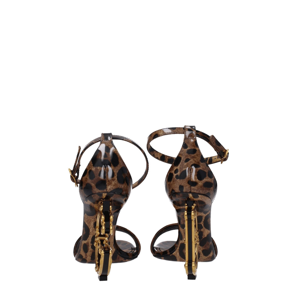 Dolce & Gabbana Brown Leather Sandals Dolce & Gabbana