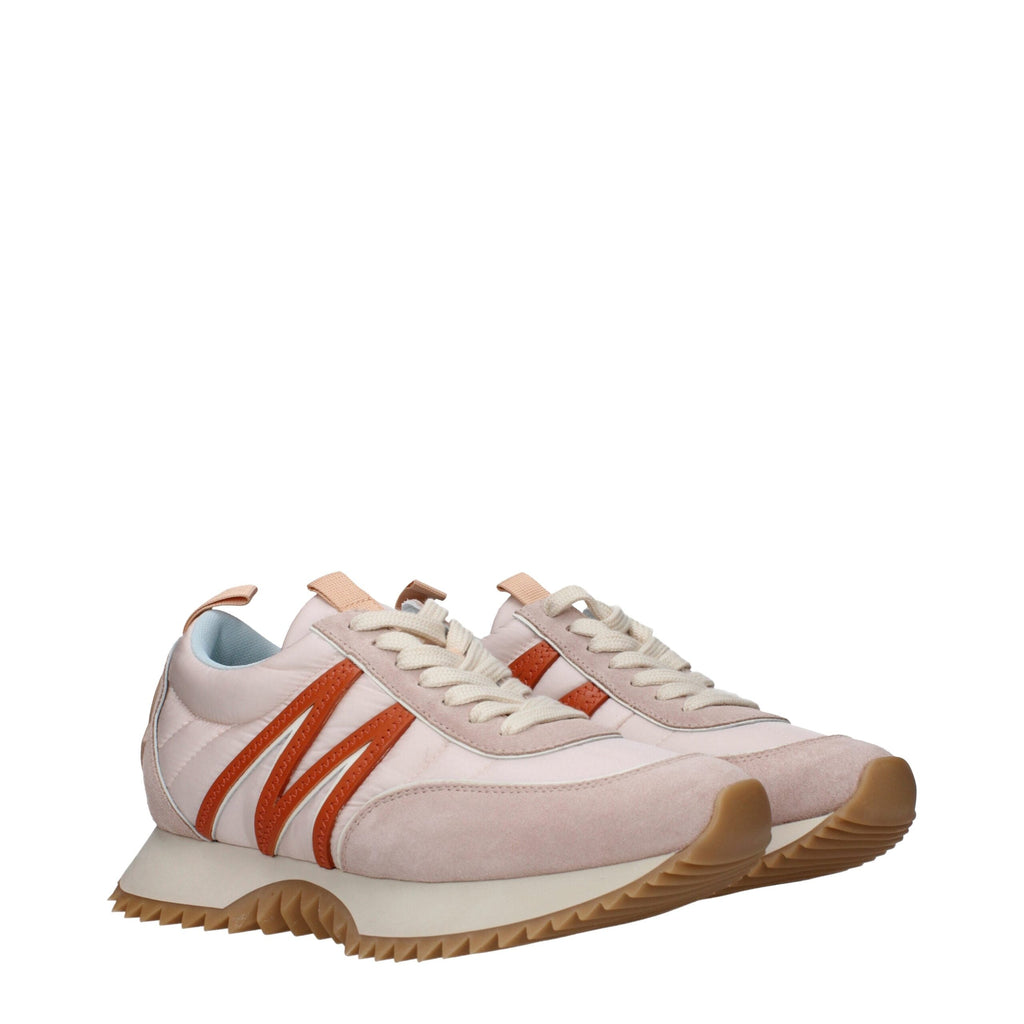 Moncler Pink Fabric Chunky Sneakers Moncler