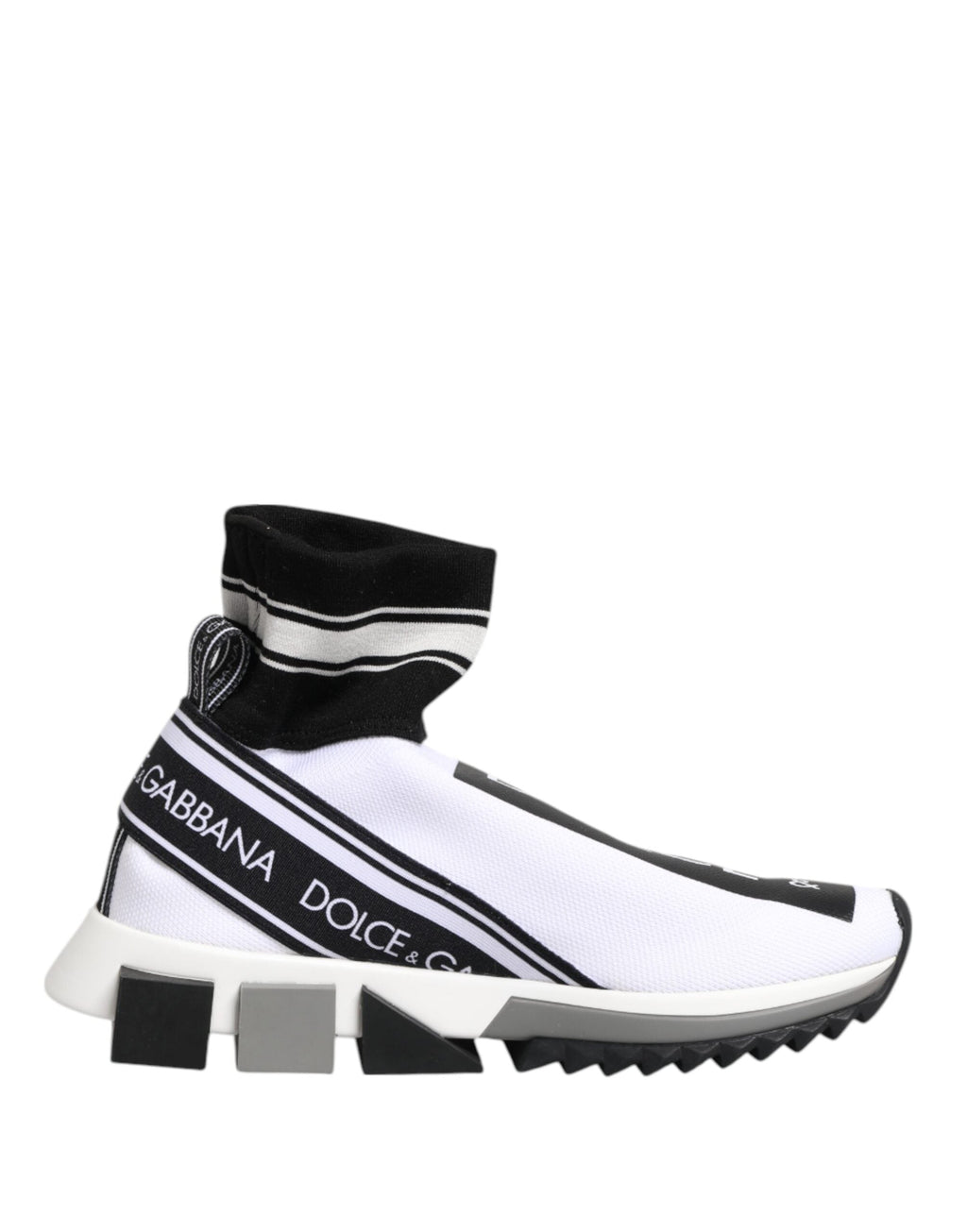 Dolce & Gabbana White Black Sorrento Socks Sneakers Shoes Dolce & Gabbana