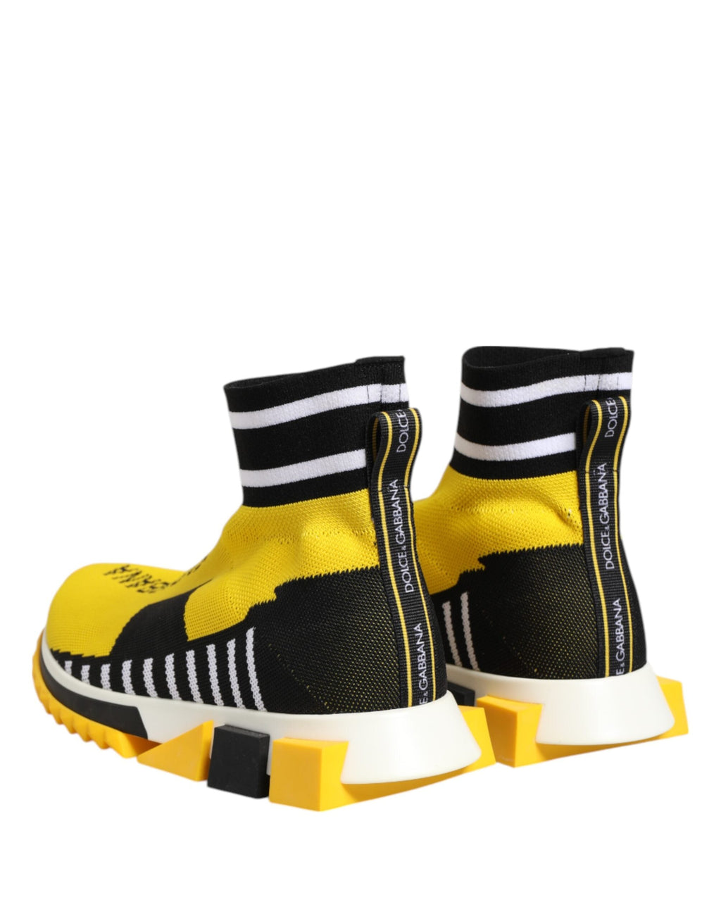Dolce & Gabbana Yellow Black Sorrento Socks Sneakers Shoes Dolce & Gabbana