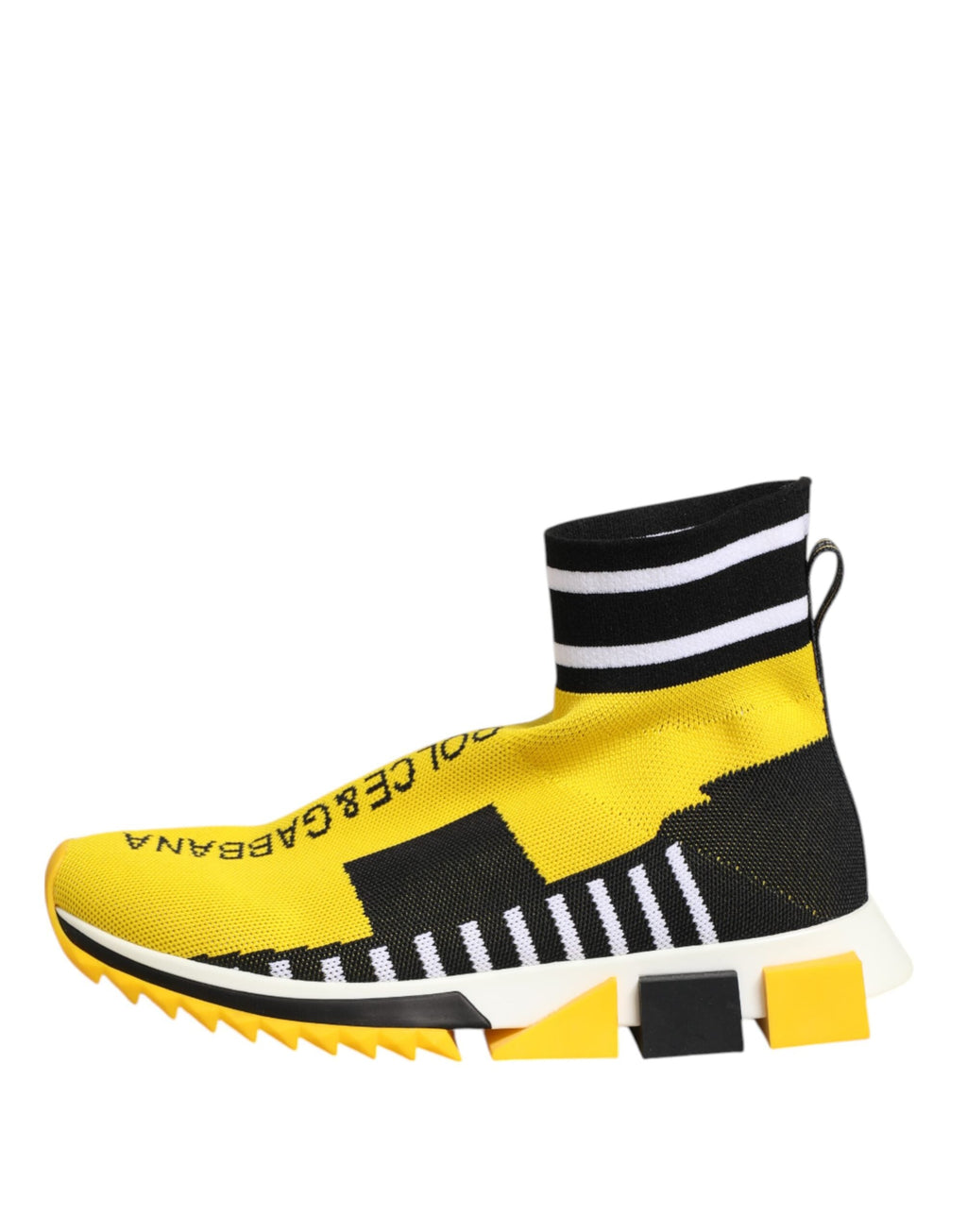 Dolce & Gabbana Yellow Black Sorrento Socks Sneakers Shoes Dolce & Gabbana