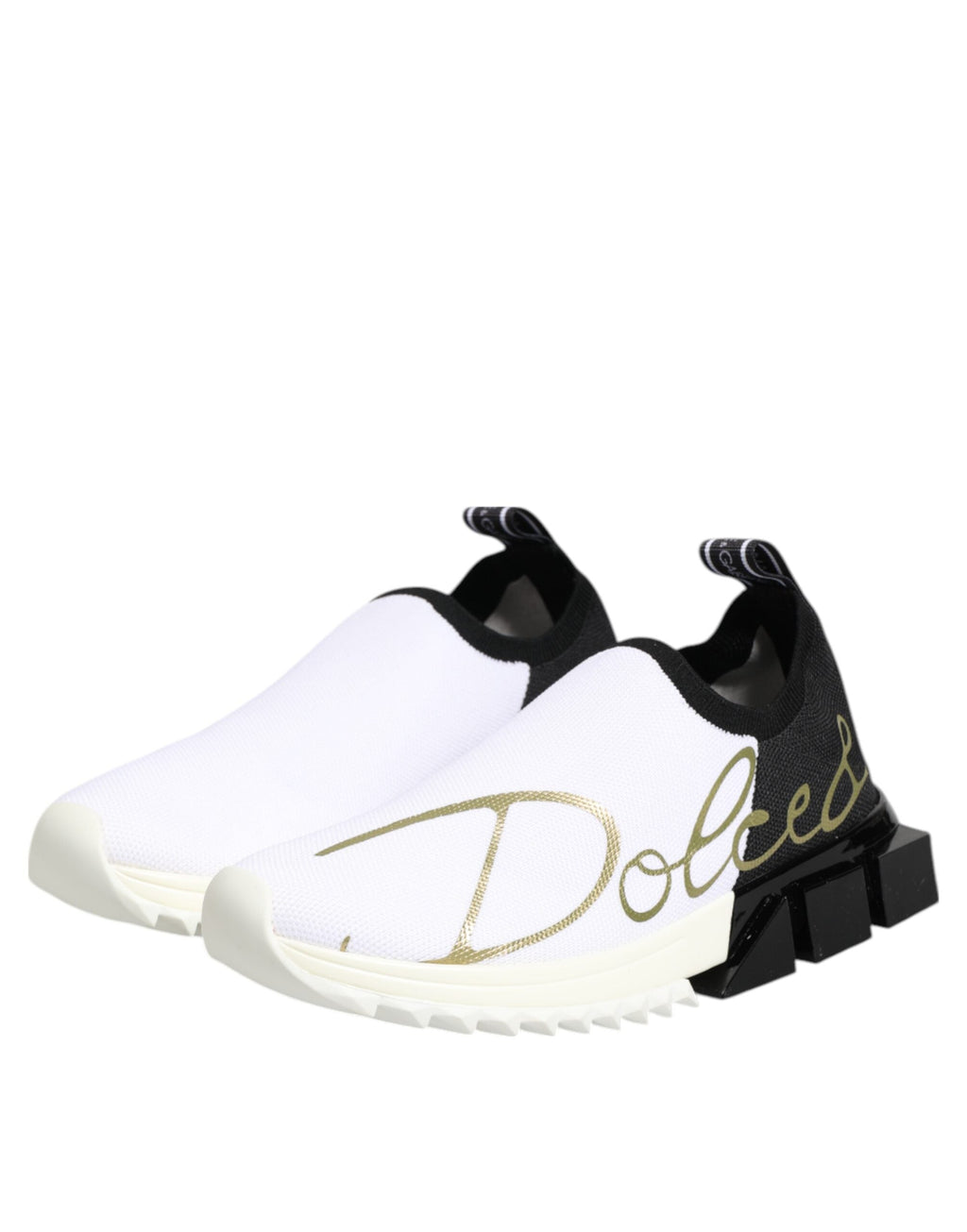 Dolce & Gabbana White Black Low Top Sorrento Sneakers Shoes Dolce & Gabbana