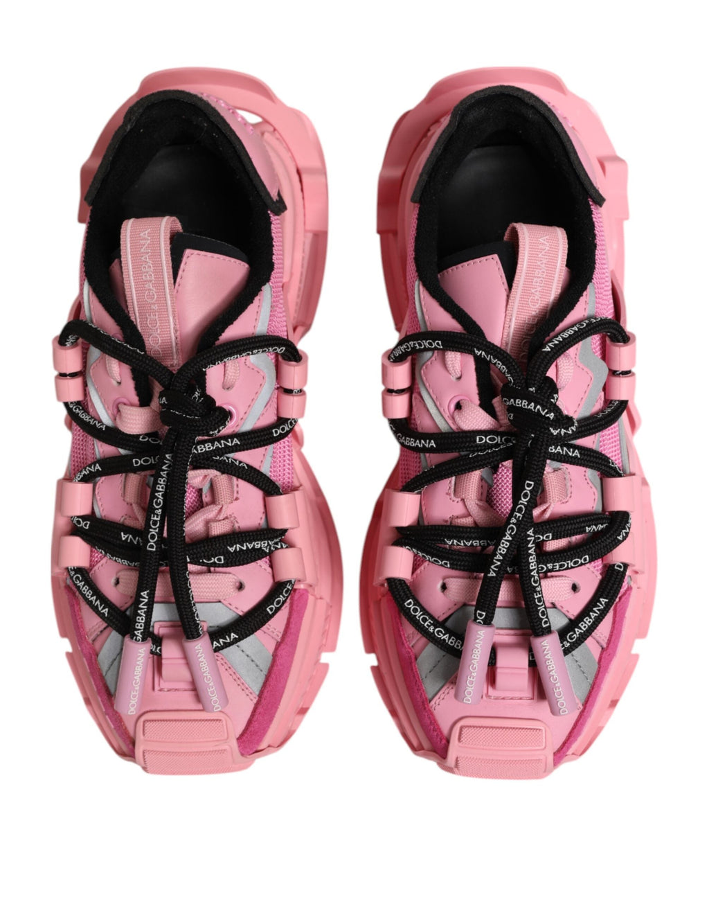 Dolce & Gabbana Pink Low Top Space Women Sneakers Shoes Dolce & Gabbana