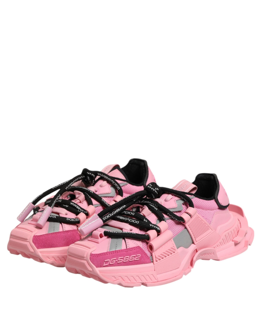 Dolce & Gabbana Pink Low Top Space Women Sneakers Shoes Dolce & Gabbana