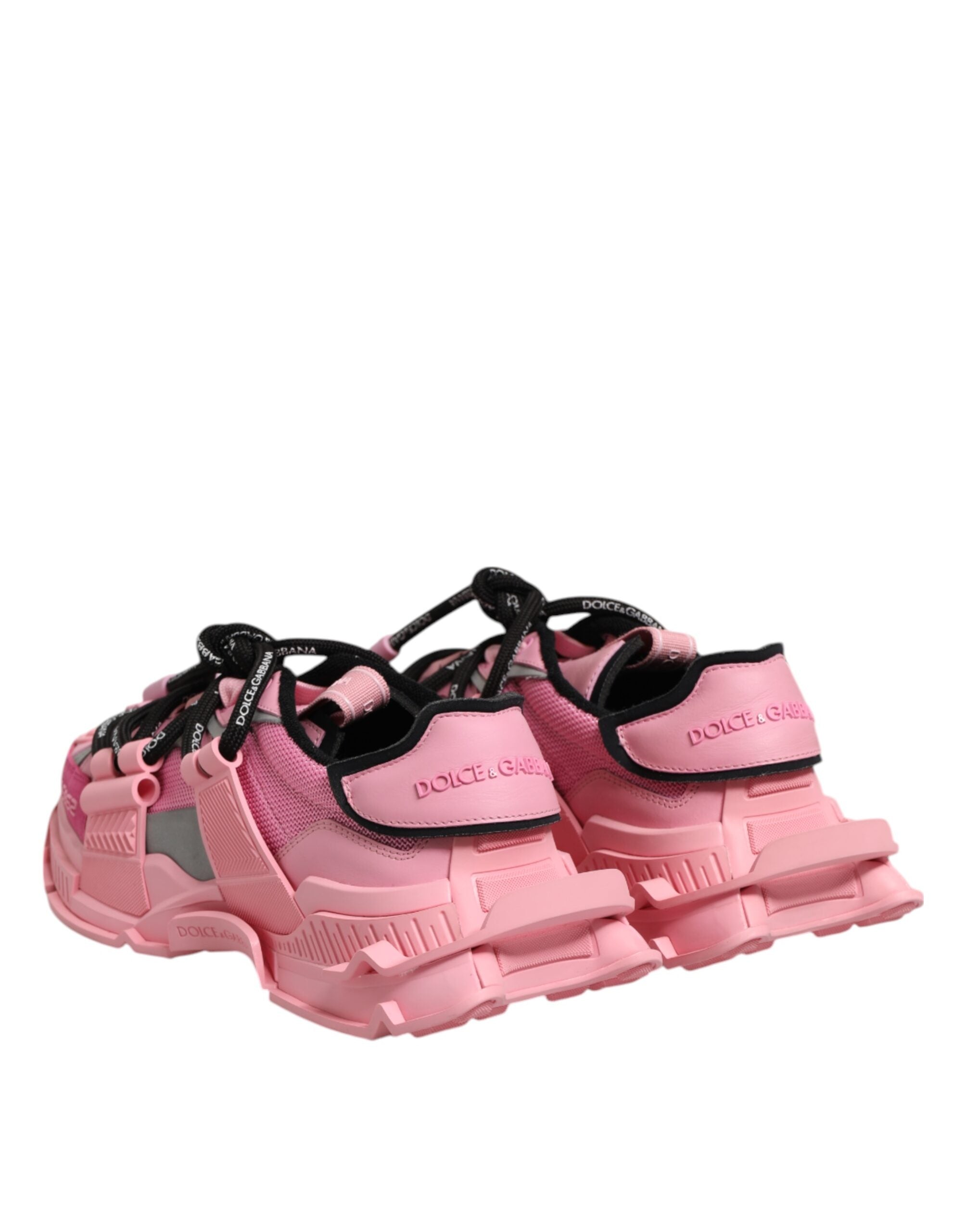 Dolce & Gabbana Pink Low Top Space Women Sneakers Shoes Dolce & Gabbana