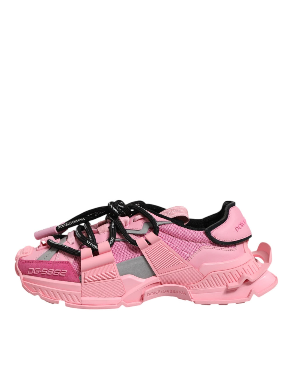 Dolce & Gabbana Pink Low Top Space Women Sneakers Shoes Dolce & Gabbana