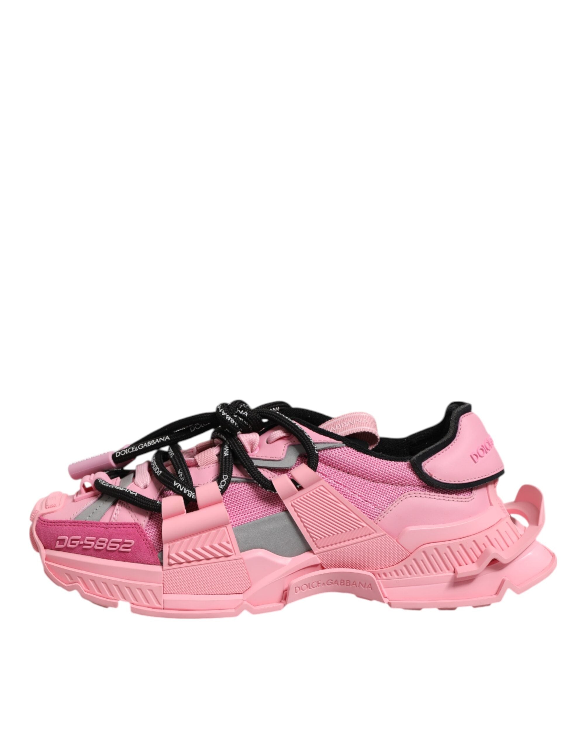 Dolce & Gabbana Pink Low Top Space Women Sneakers Shoes Dolce & Gabbana