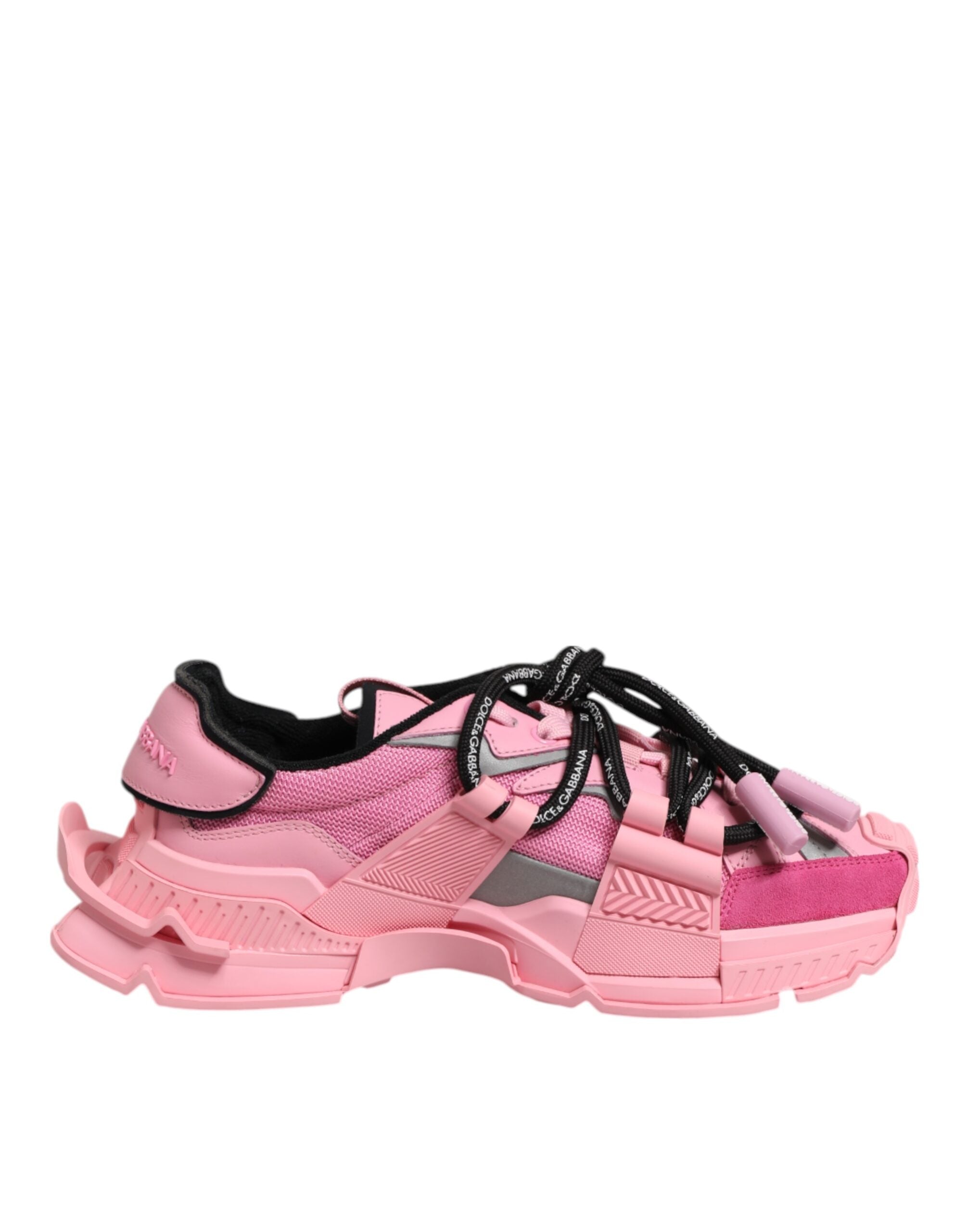 Dolce & Gabbana Pink Low Top Space Women Sneakers Shoes Dolce & Gabbana