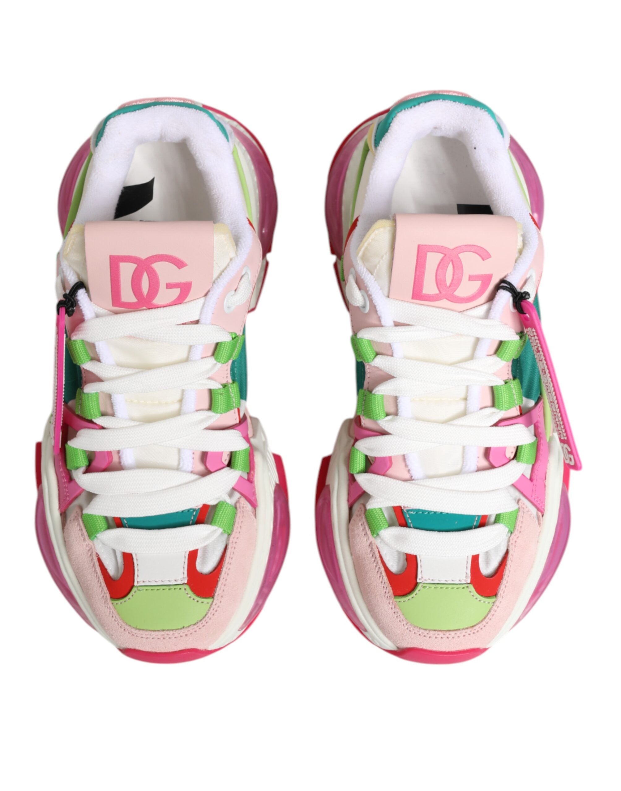 Dolce & Gabbana Multicolor Leather Airmaster Low Top Sneaker Shoes Dolce & Gabbana