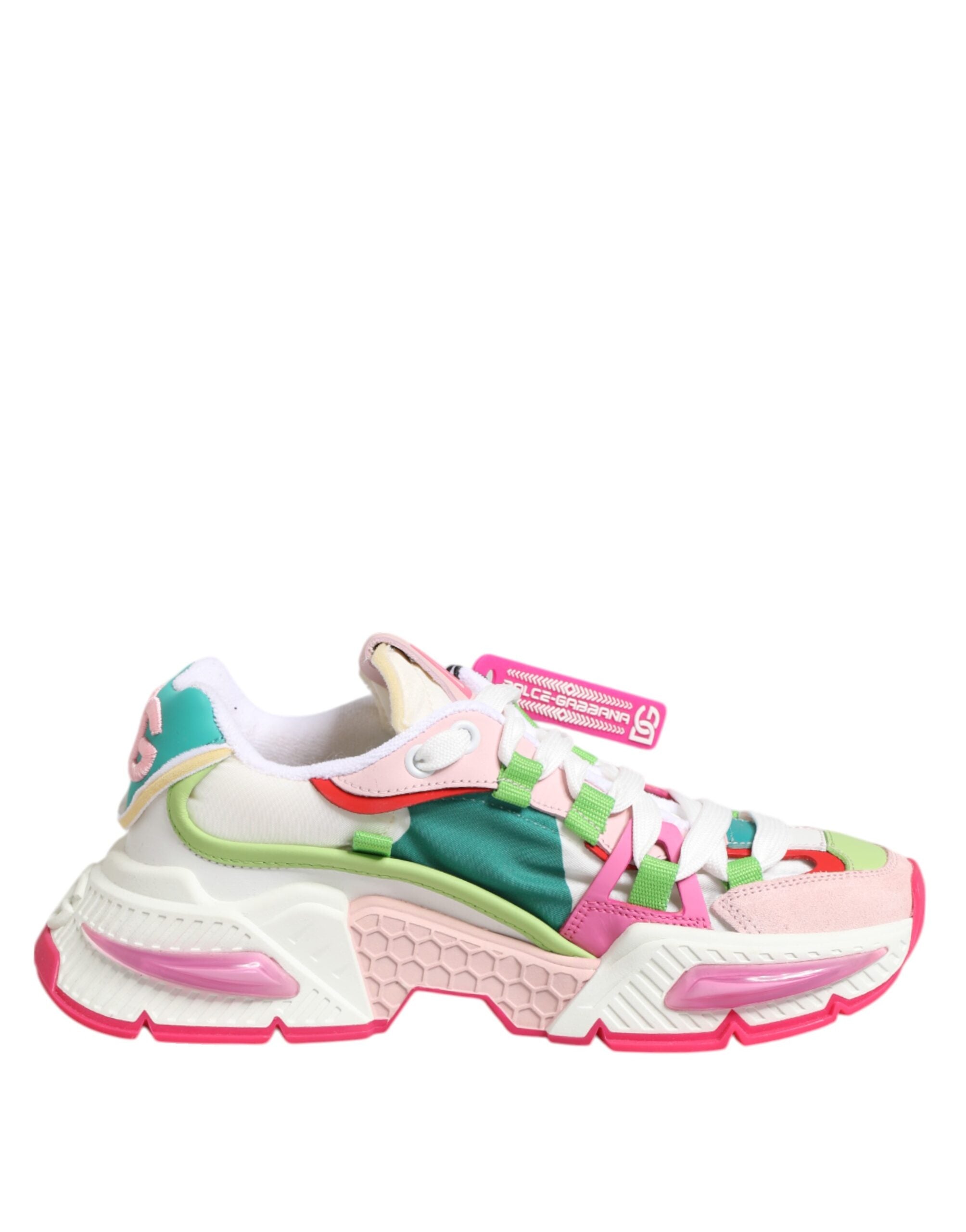 Dolce & Gabbana Multicolor Leather Airmaster Low Top Sneaker Shoes Dolce & Gabbana