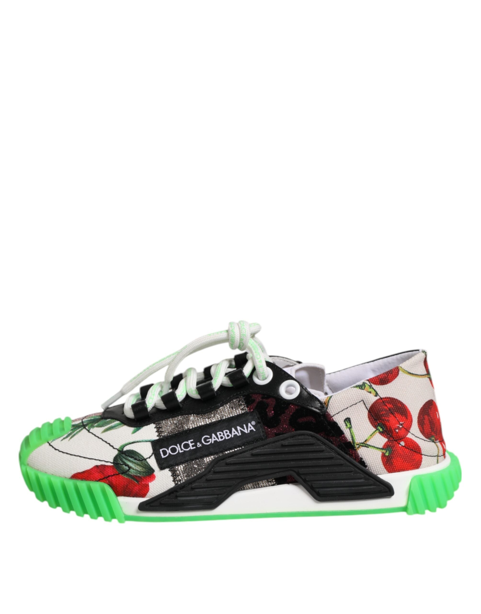 Dolce & Gabbana Multicor DG Logo Leopard Cherry Sneaker Shoes Dolce & Gabbana