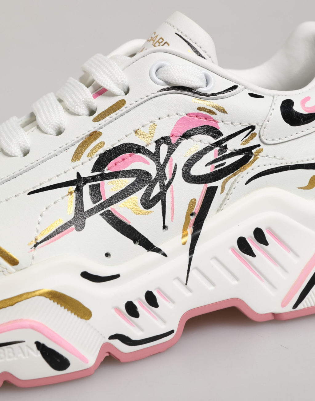 Dolce & Gabbana Multicolor Hand Painted DAYMASTER Sneaker Shoes Dolce & Gabbana